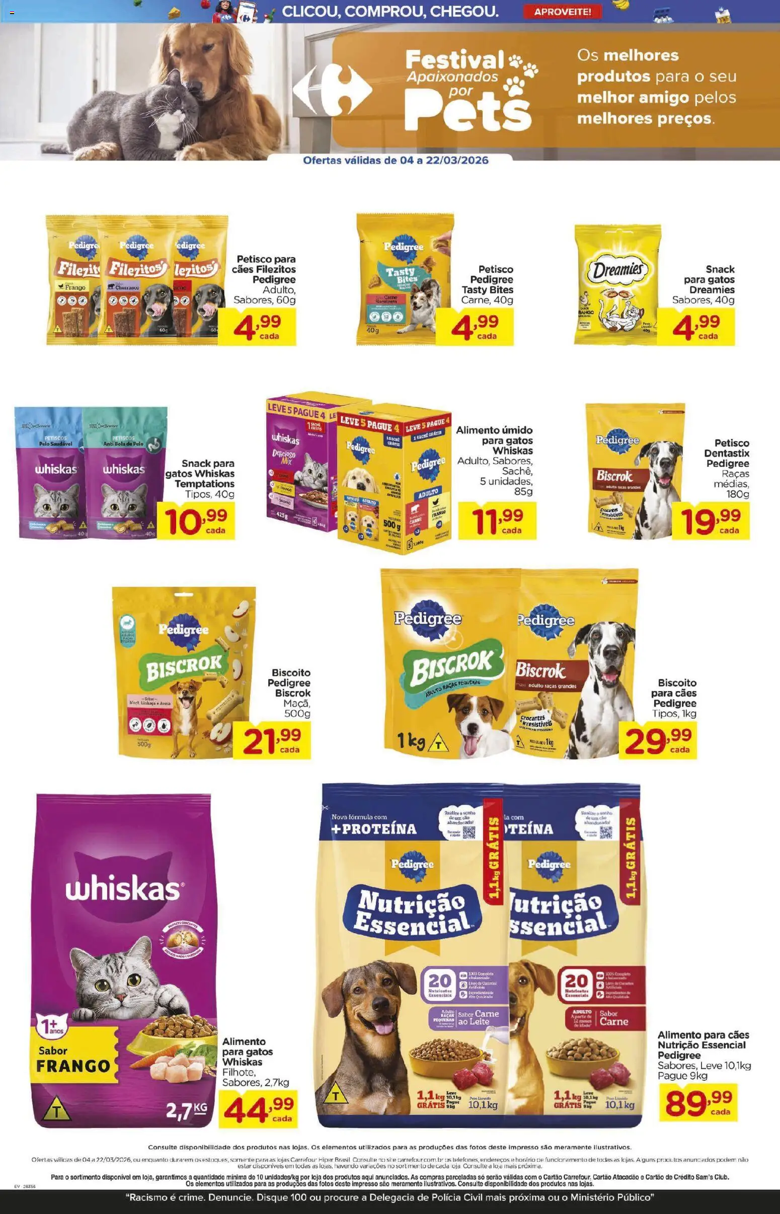 Carrefour Folheto - válido de 04.03.2026 | Página: 5 | Produtos: Biscoito, Leite, Alimento úmido, Carne
