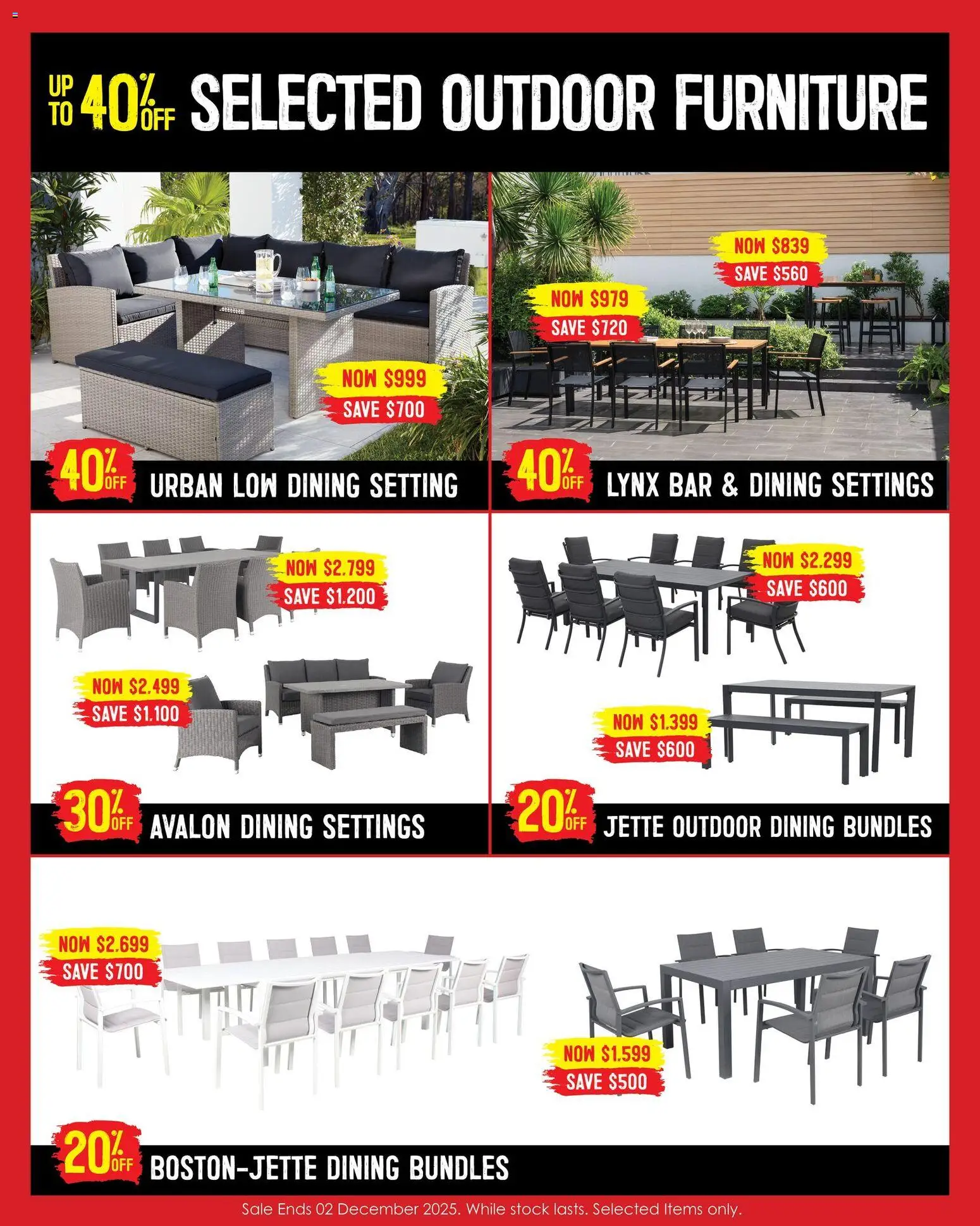 Barbeques Galore catalogue - valid from 12.11.2025 | Page: 4 | Products: Outdoor furniture