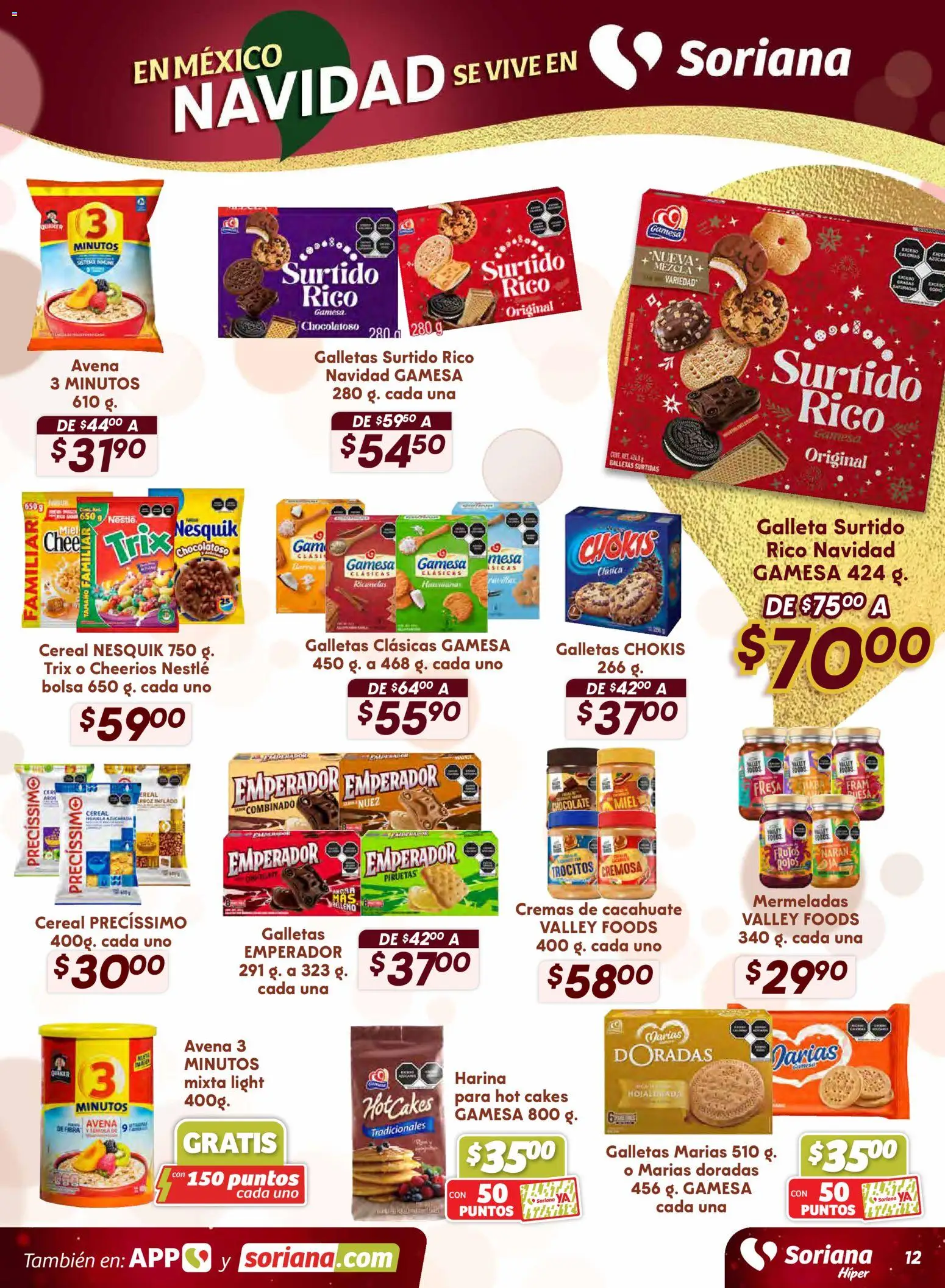 Nuevas ofertas de Soriana válidas en toda la República Mexicana desde el 18.11.2025. ¡Encuentra las mejores ofertas en Soriana - Preciazazaso Híper: Frontera Chih, Coah, Tamaulipas! | Página: 12 | Productos: Fresa, Harina, Bolsa, Galletas