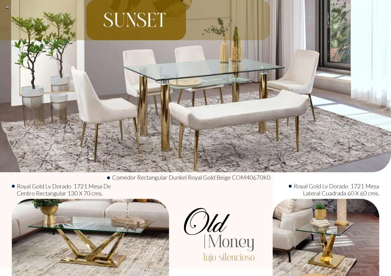 Nuevas ofertas de Muebles Dico válidas en toda la República Mexicana desde el 13.02.2025. ¡Encuentra las mejores ofertas en Muebles Dico catálogo Colección Old Money! | Página: 21 | Productos: Mesa