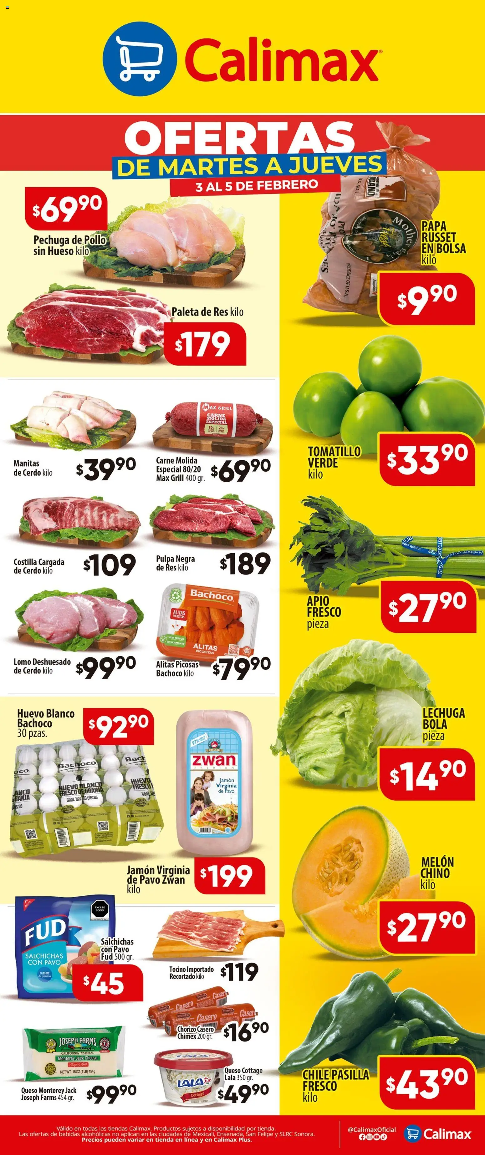Nuevas ofertas de Calimax válidas en toda la República Mexicana desde el 03.02.2026. ¡Encuentra las mejores ofertas en Calimax folleto! | Página: 1