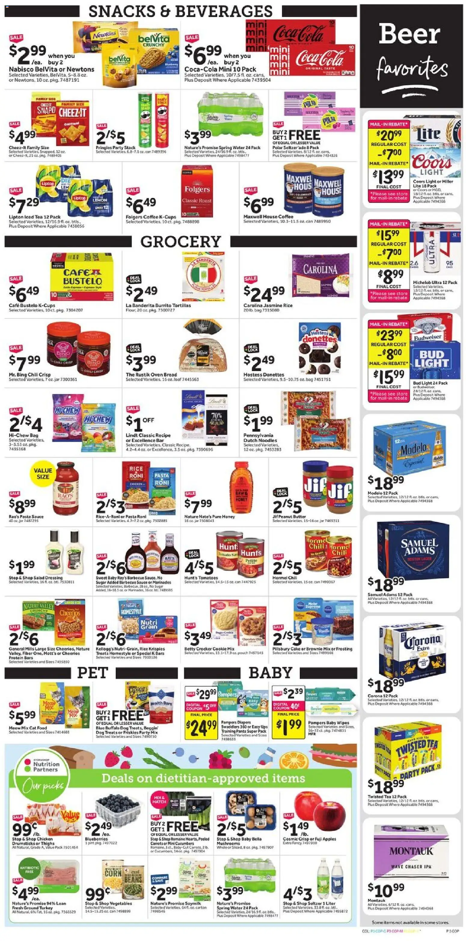 Stop & Shop Weekly Circular - NY - valid from 28.11.2025 | Page: 5 | Products: Cat Food, Rice, Water, Blueberries