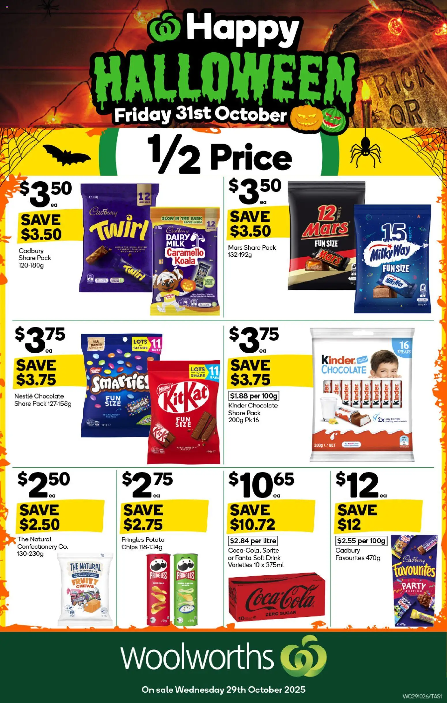Woolworths catalogue - valid from 29.10.2025 | Page: 1 | Products: Dairy, Chips, Cream, Sugar