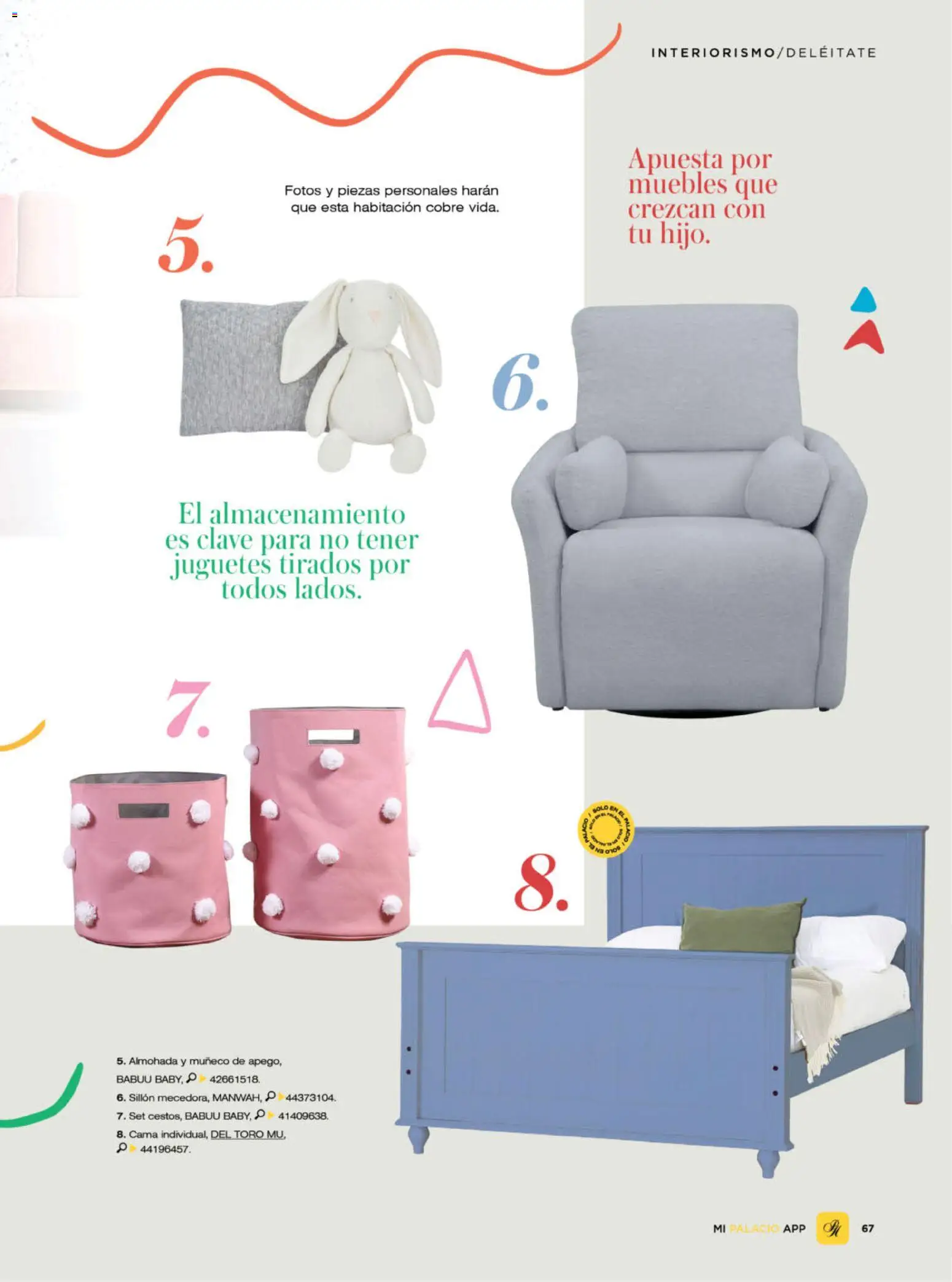 Nuevas ofertas de Palacio De Hierro válidas en toda la República Mexicana desde el 01.04.2026. ¡Encuentra las mejores ofertas en Palacio De Hierro catálogo! | Página: 69 | Productos: Sillón, Cama, Almohada