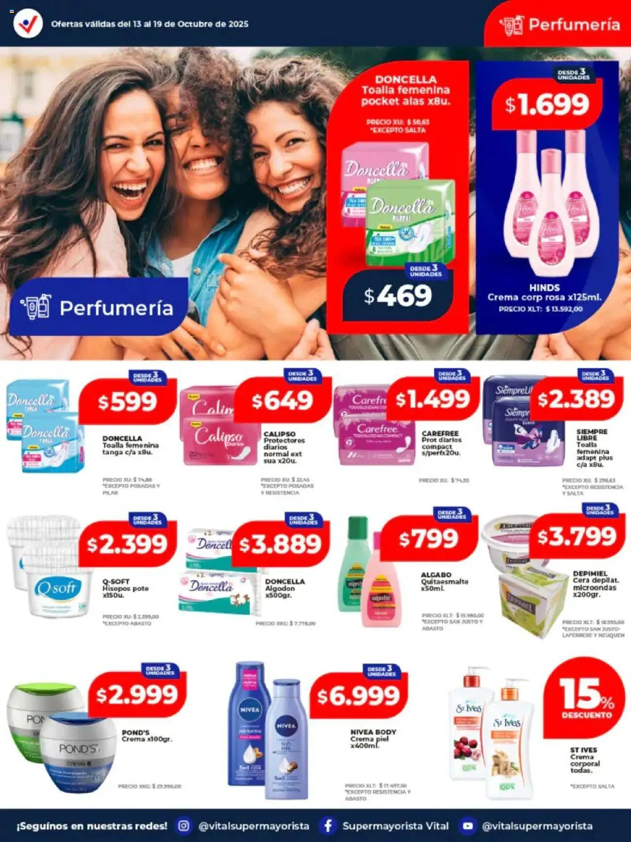 Vital - Ofertas - Abasto │ válido desde el 13.10.2025 | Página: 4 | Productos: Toalla, Algodón, Cera, Crema