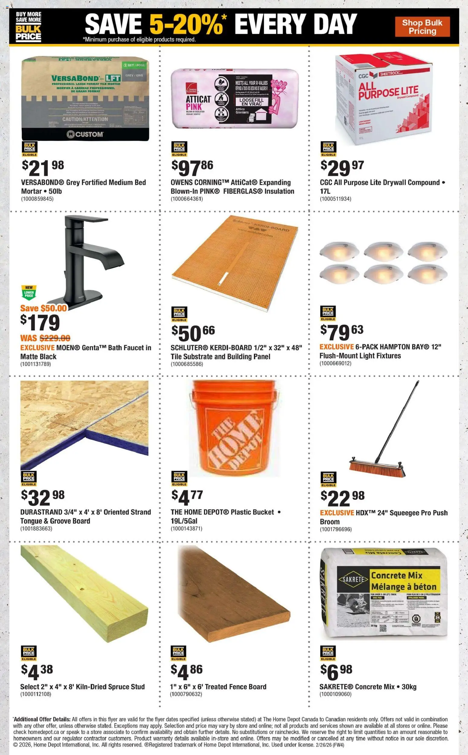 Home Depot flyer valid from 26.02.2026 | Page: 8 | Products: Bed, Bath