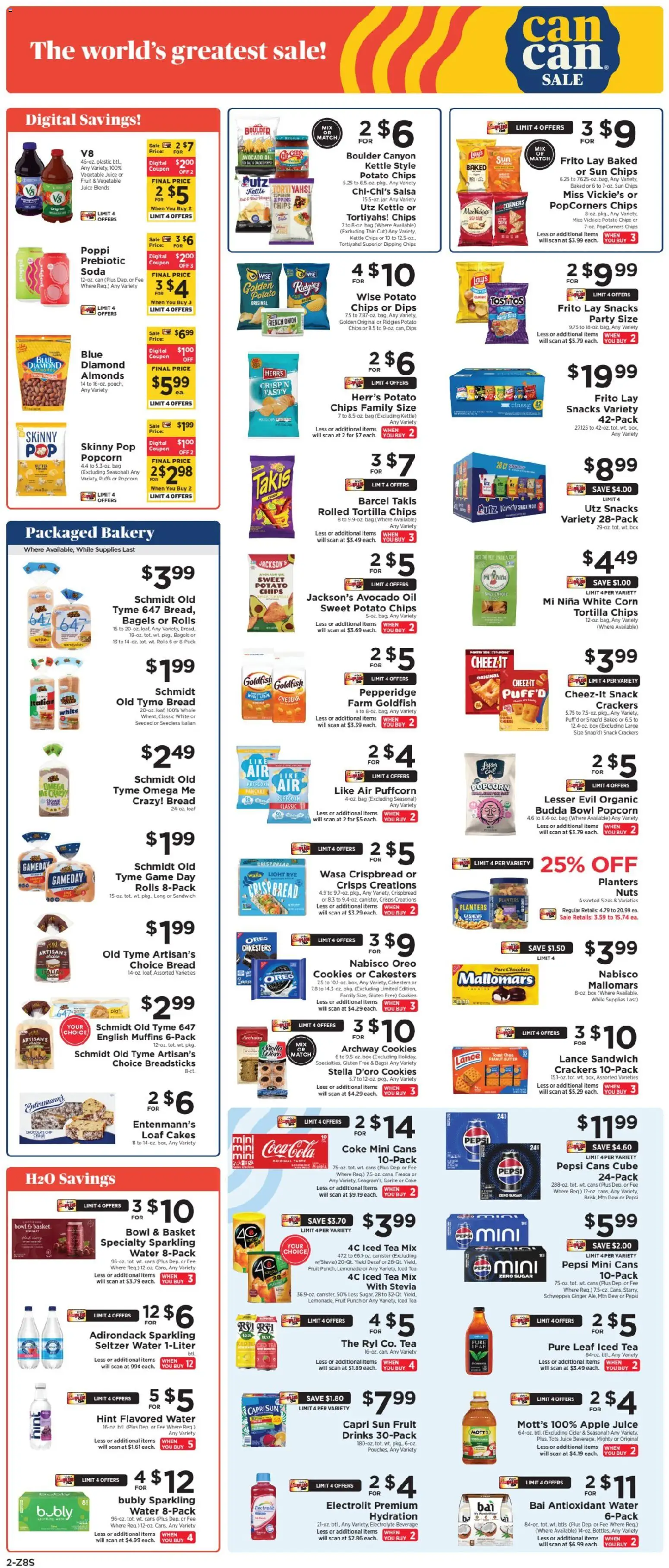 ShopRite Weekly Ad - valid from 08.01.2026 | Page: 3 | Products: Bakery, Basket, Chocolate, Juice
