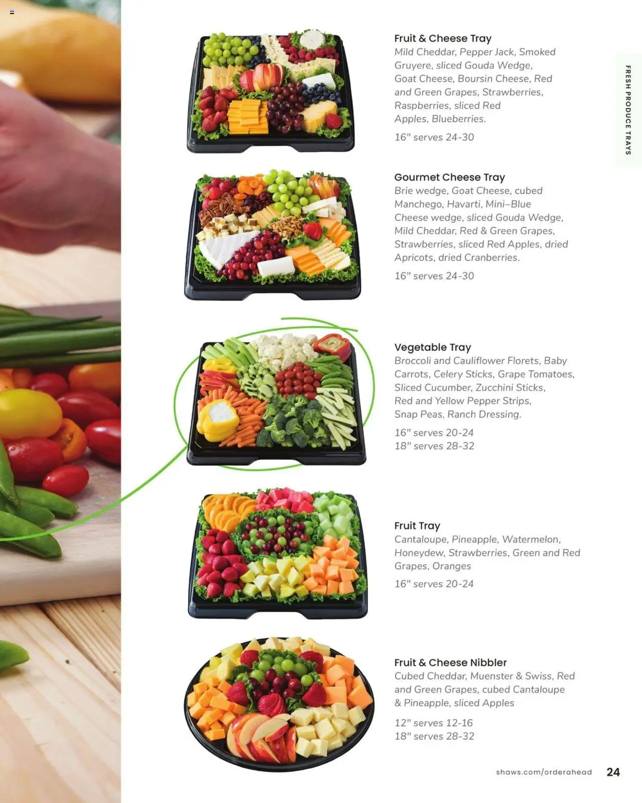 Shaw's Entertaining Guide - valid from 01.01.2025 | Page: 25 | Products: Broccoli, Apples, Oranges, Pepper
