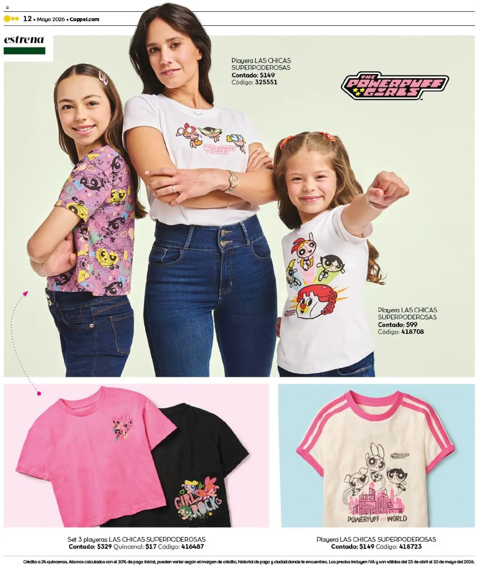 Nuevas ofertas de Coppel válidas en toda la República Mexicana desde el 25.04.2026. ¡Encuentra las mejores ofertas en Coppel catálogo Claro que la vas a querer! | Página: 12 | Productos: Playera