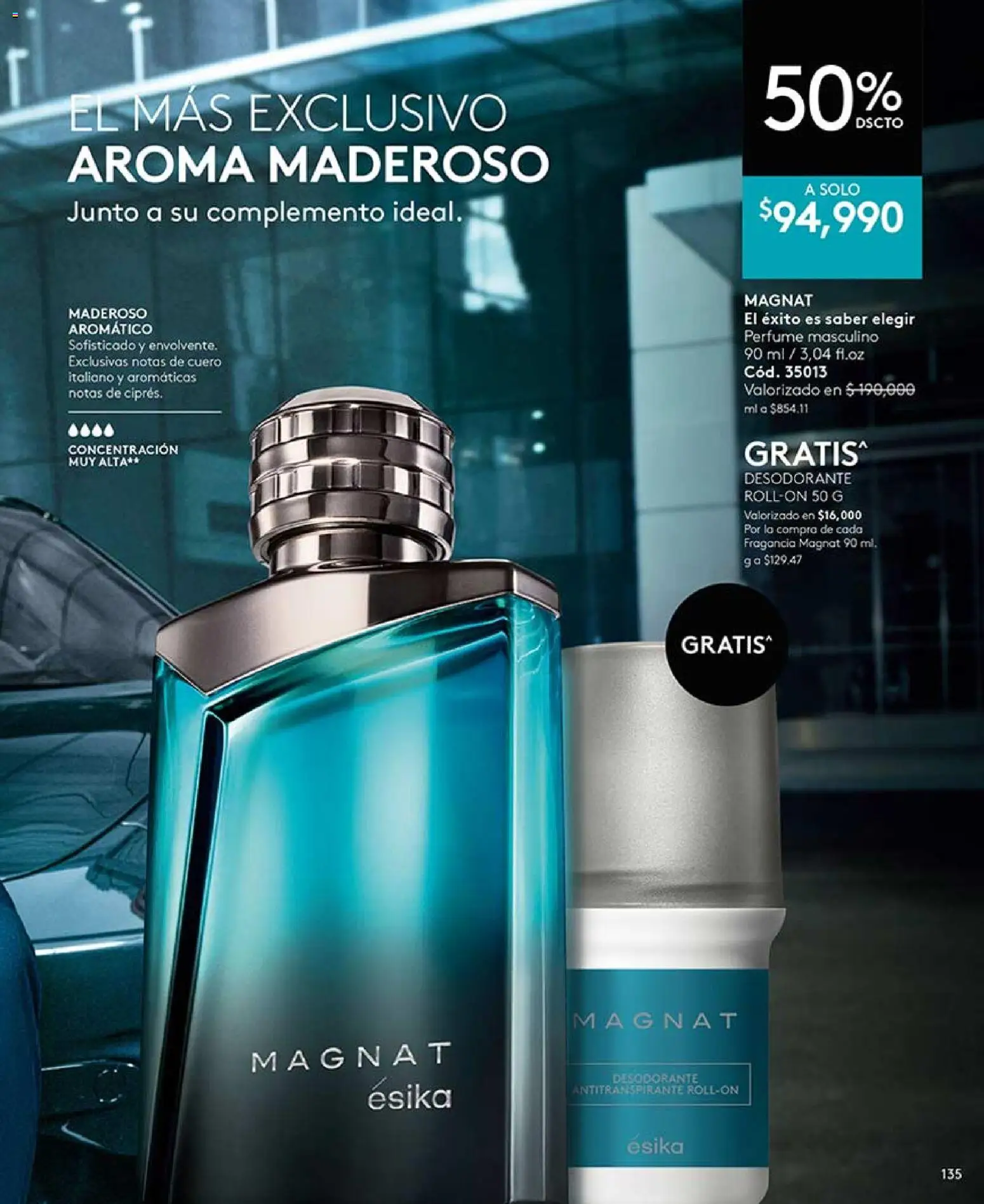 Ésika revista - valida desde el 03.04.2026 | Página: 135 | Productos: Perfume, Fragancia, Desodorante, Antitranspirante