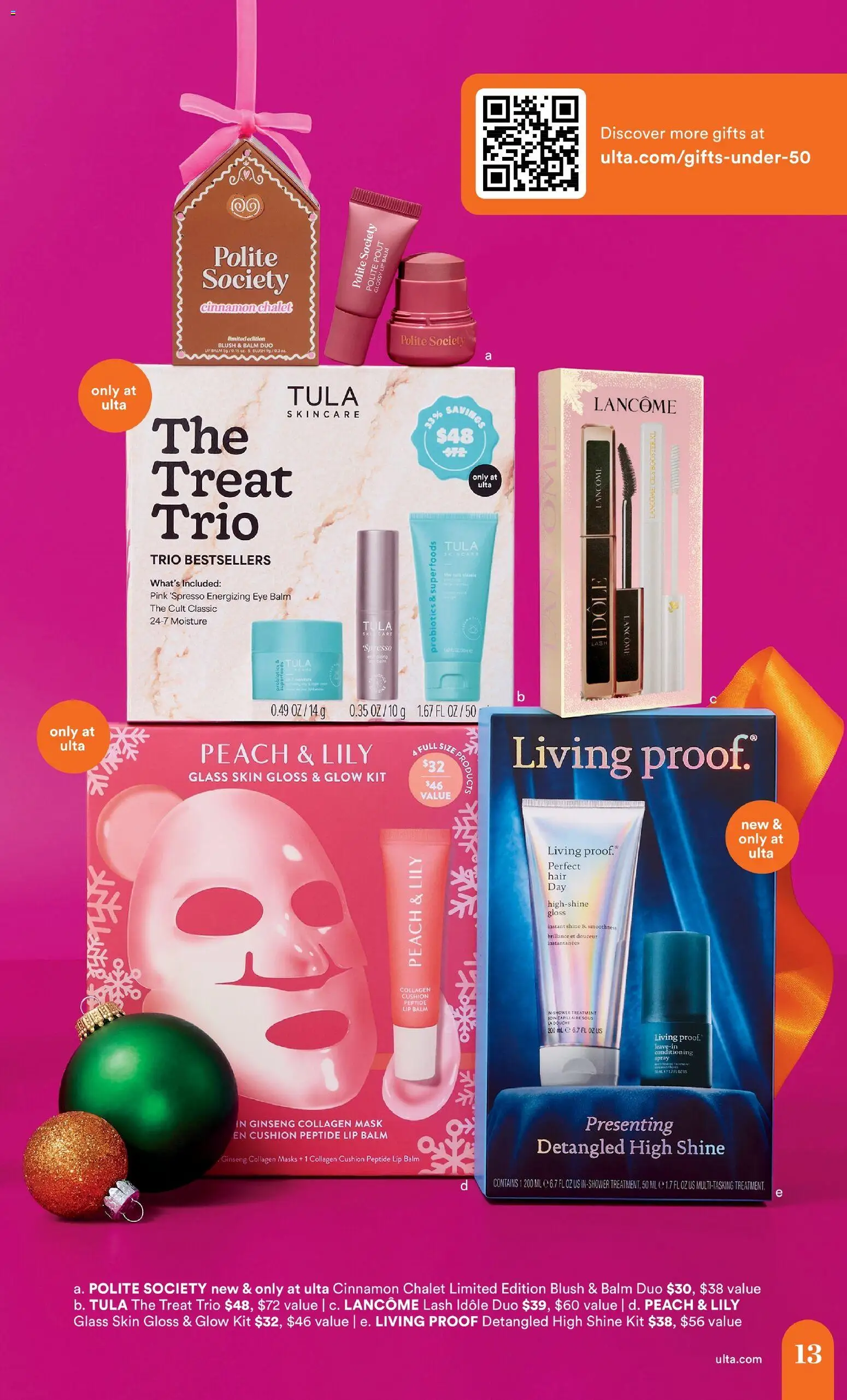 Ulta Beauty Holiday Gift Guide - valid from 15.12.2025 | Page: 13 | Products: Probiotics, Blush, Brush, Mask