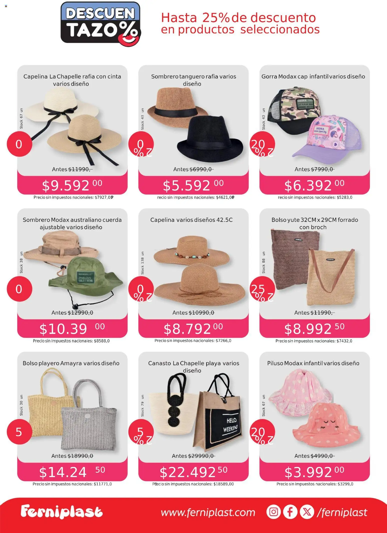 Ferniplast catálogo │ válido desde el 06.11.2025 | Página: 5 | Productos: Cinta, Sombrero, Gorra, Piluso