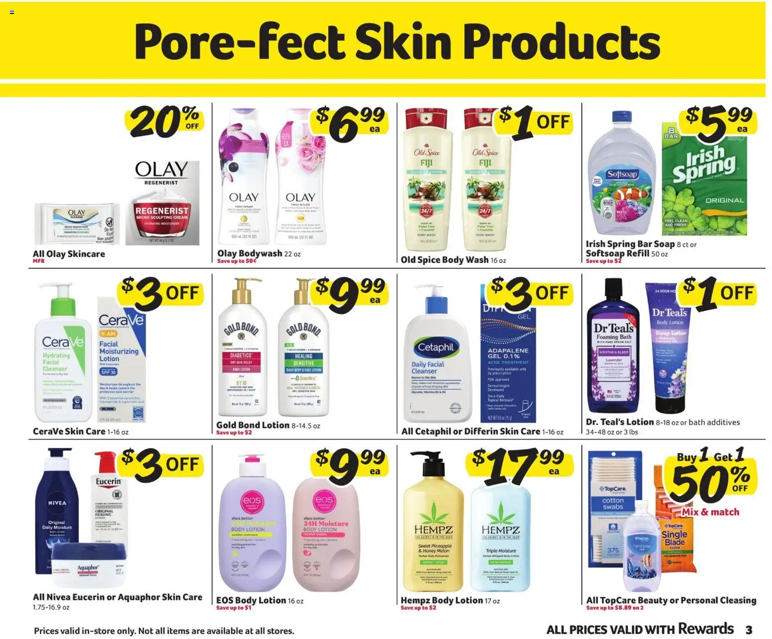 Winn Dixie In-Store Flyer - valid from 29.10.2025 | Page: 3 | Products: Bath, Pineapple, Epsom Salt, Melon