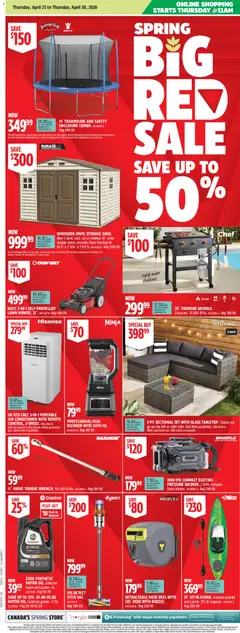Preview of Canadian Tire weekly flyer - Spring Big Red Sale from shop Canadian Tire valid from 23.04.2026