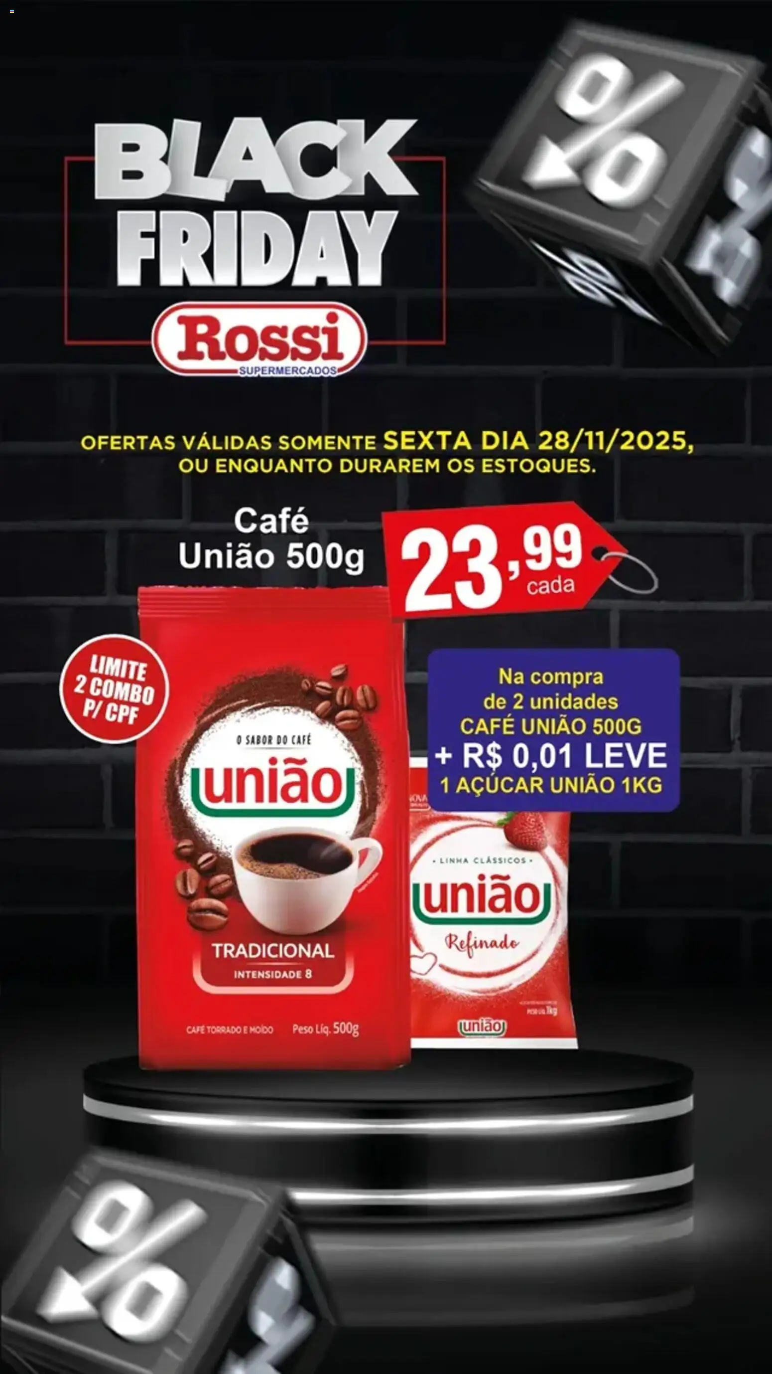 Rossi Supermercados Folheto - válido de 28.11.2025 | Página: 7 | Produtos: Café, Açúcar
