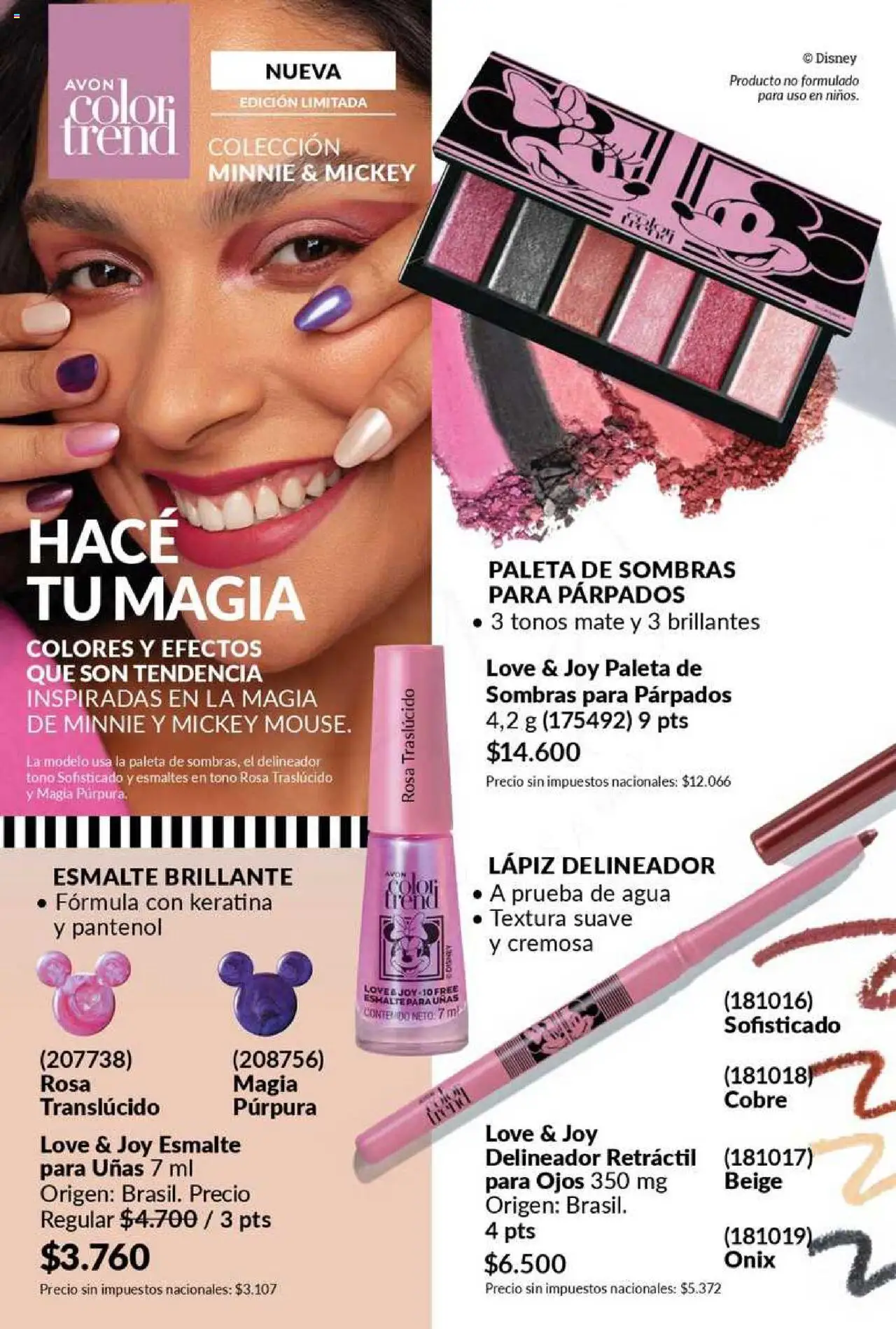 Catálogo AVON Campaña 11/2025 │ válido desde el 23.09.2025 | Página: 42 | Productos: Mate, Delineador, Paleta, Agua