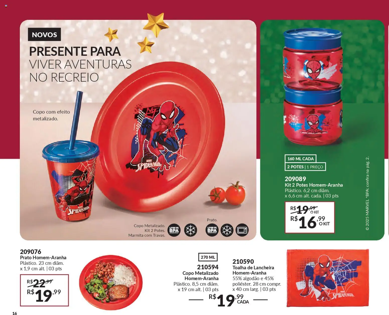 Avon Folheto - válido de 21.11.2025 | Página: 16 | Produtos: Lancheira, Algodão, Potes