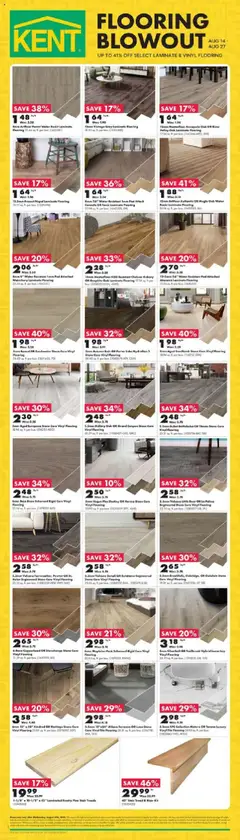 Preview of Kent - Flooring Blowout from shop Kent valid from 14.08.2025