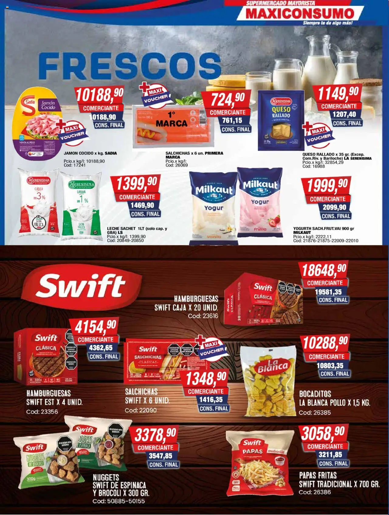 Maxiconsumo ofertas │ válido desde el 08.09.2025 | Página: 6 | Productos: Peso, Frutilla, Queso, Jamón
