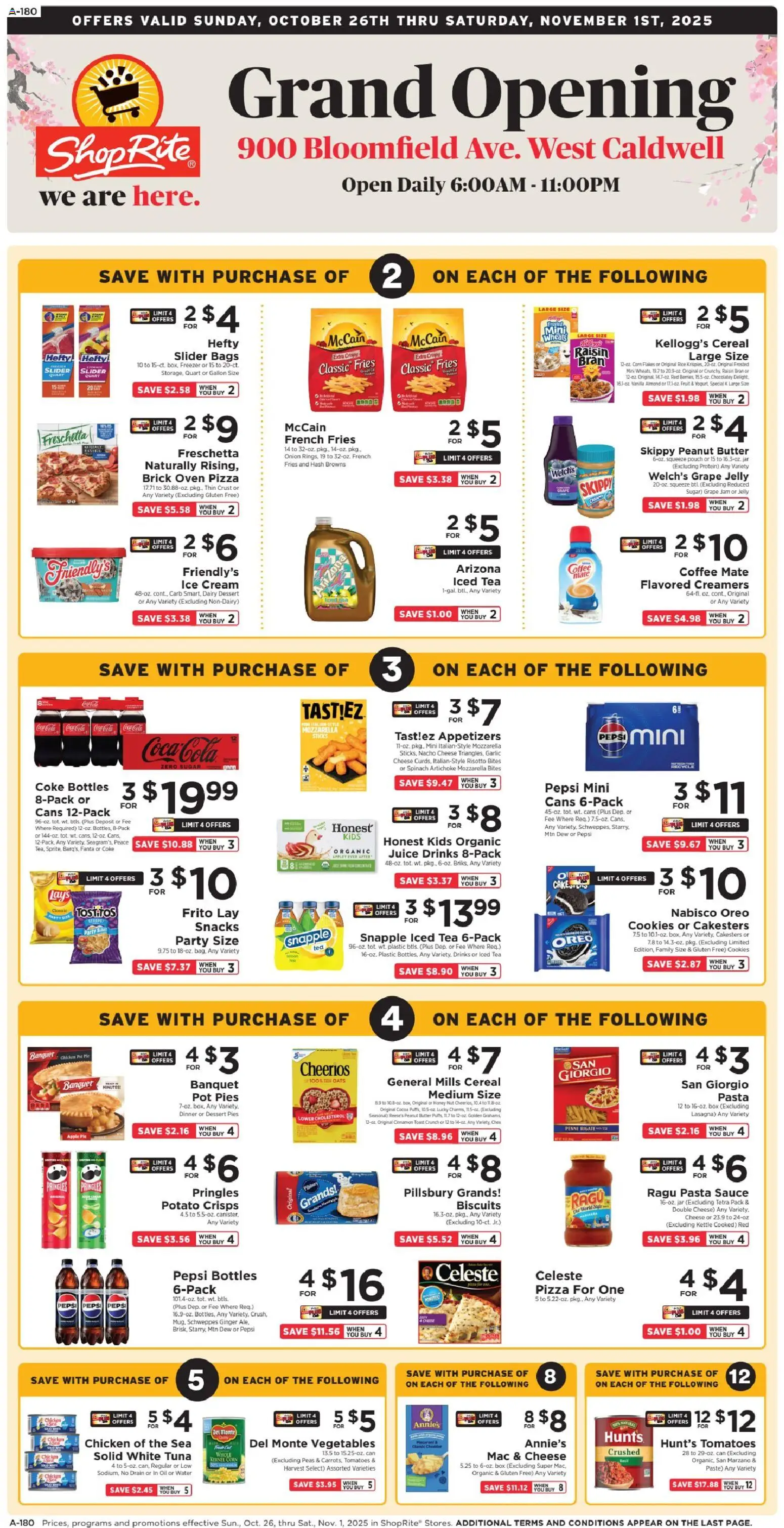 ShopRite Grand Opening - valid from 23.10.2025 | Page: 1 | Products: Juice, Pasta, Onion, Kettle