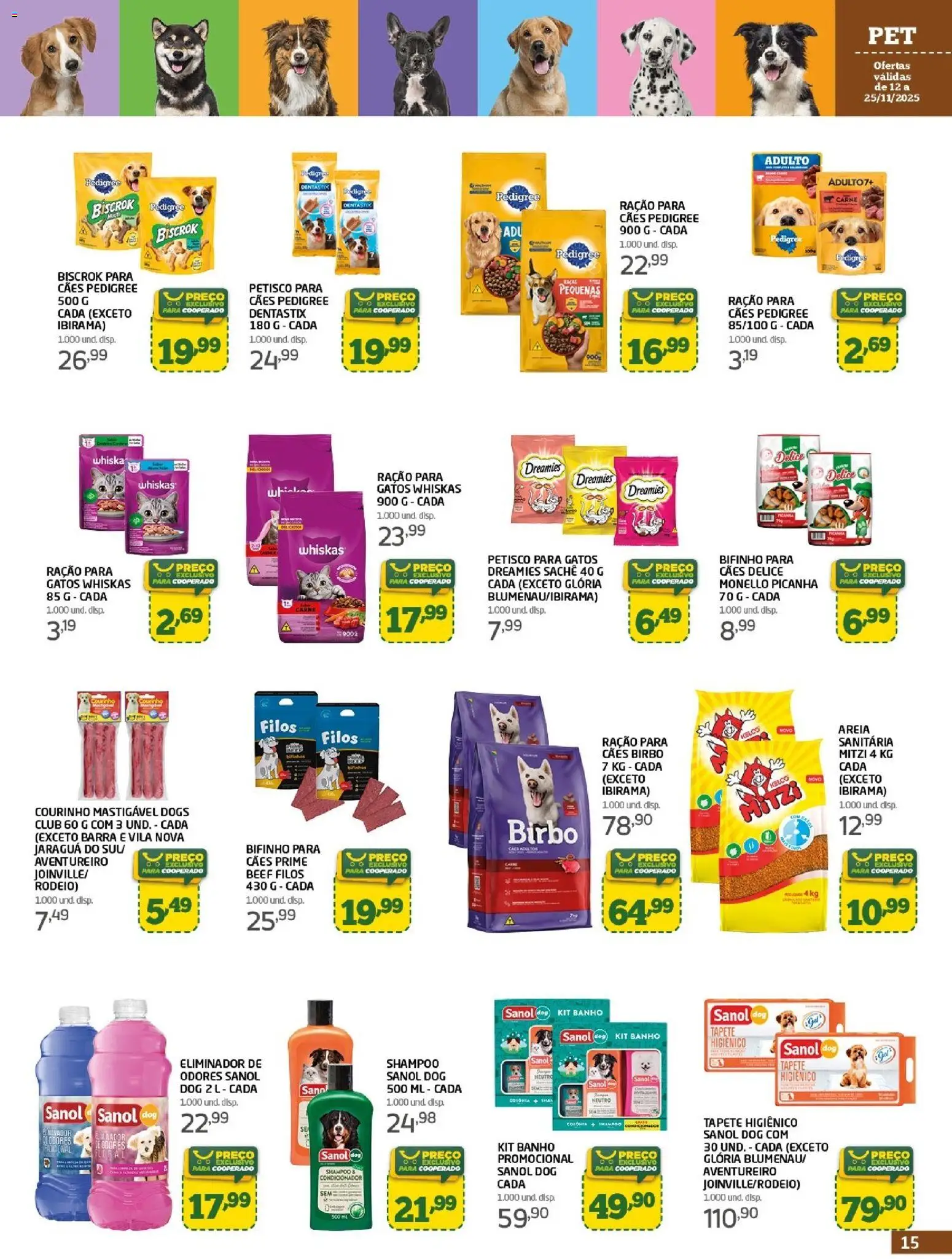 Cooper Folheto - válido de 12.11.2025 | Página: 15 | Produtos: Shampoo, Areia, Condicionador, Carne