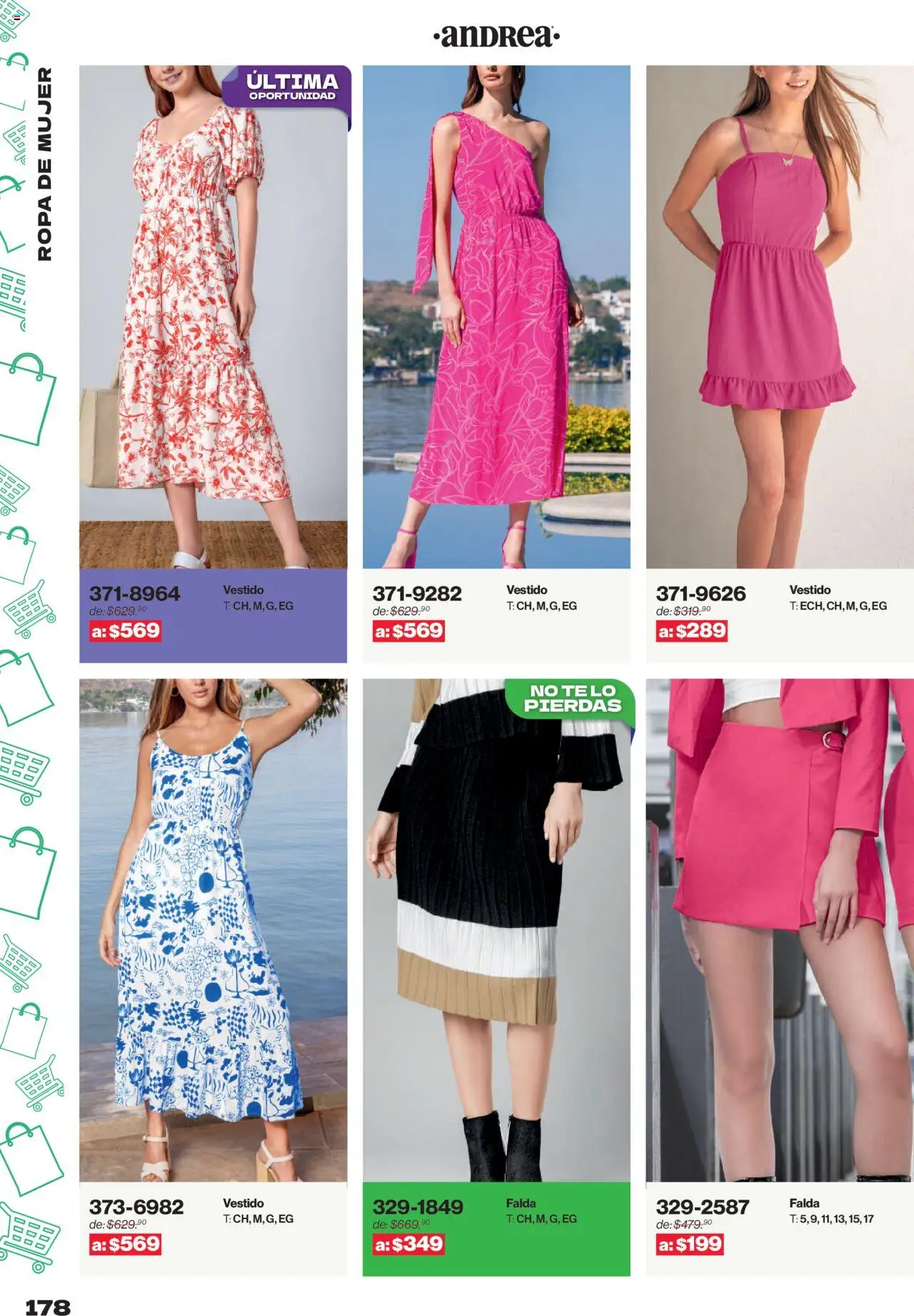 Nuevas ofertas de Andrea válidas en toda la República Mexicana desde el 10.08.2025. ¡Encuentra las mejores ofertas en Andrea - Catálogo Outlet! | Página: 178 | Productos: Ropa, Vestido, Falda, Té