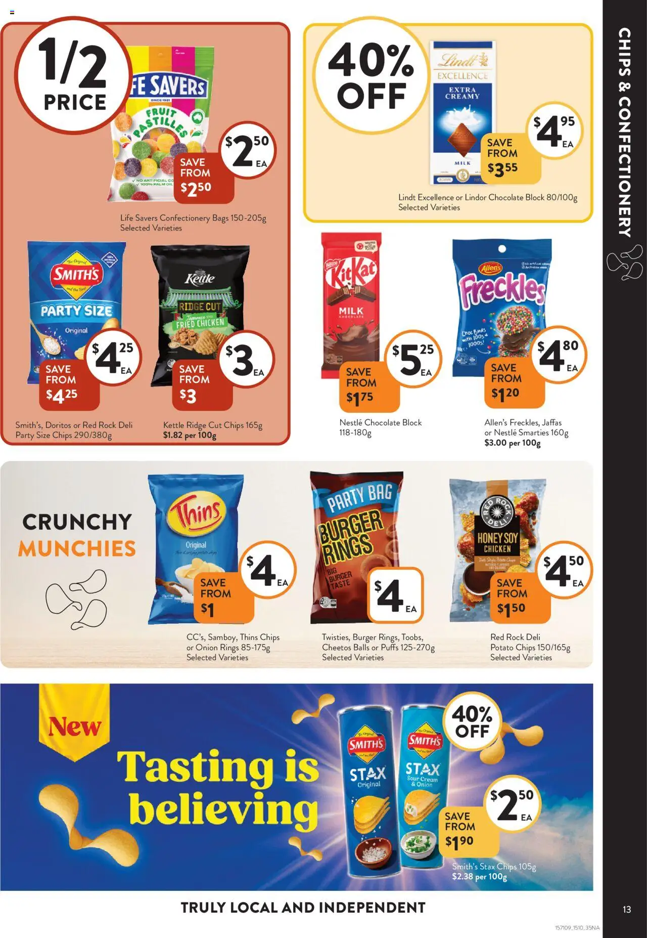 Foodworks catalogue - valid from 15.10.2025 | Page: 13 | Products: Milk, Oil, Chicken, Sour cream