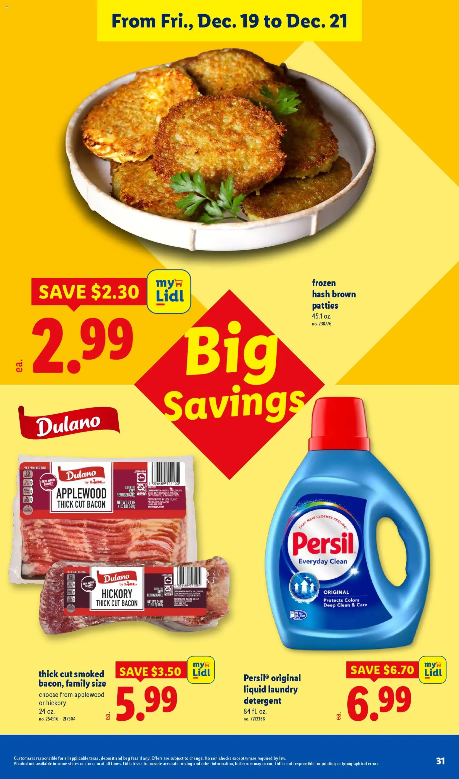Lidl Weekly Ad - valid from 17.12.2025 | Page: 31 | Products: Pan, Detergent, Sugar, Bag
