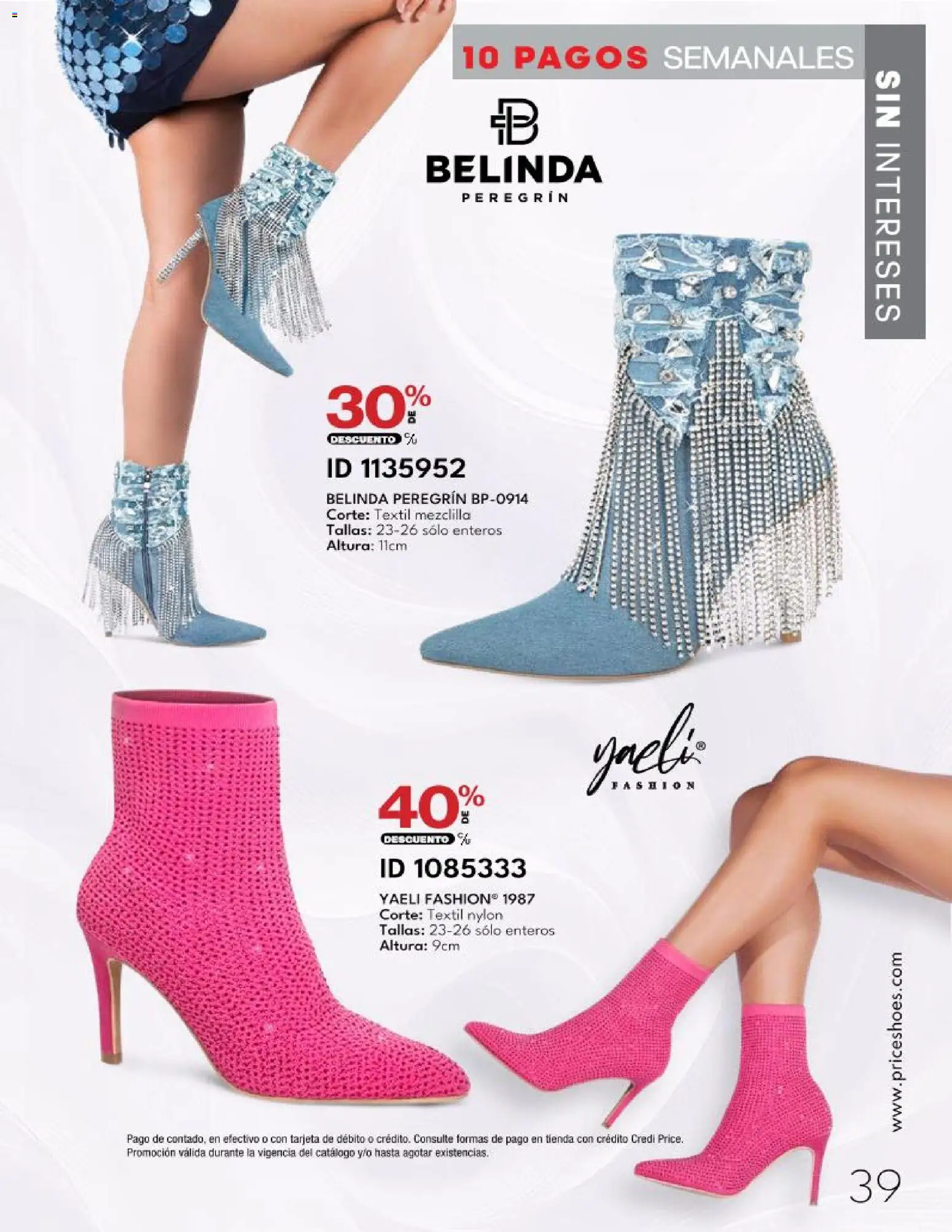 Nuevas ofertas de Price Shoes válidas en toda la República Mexicana desde el 20.03.2026. ¡Encuentra las mejores ofertas en Price Shoes catálogo 10 Pagos Sin Intereses! | Página: 39