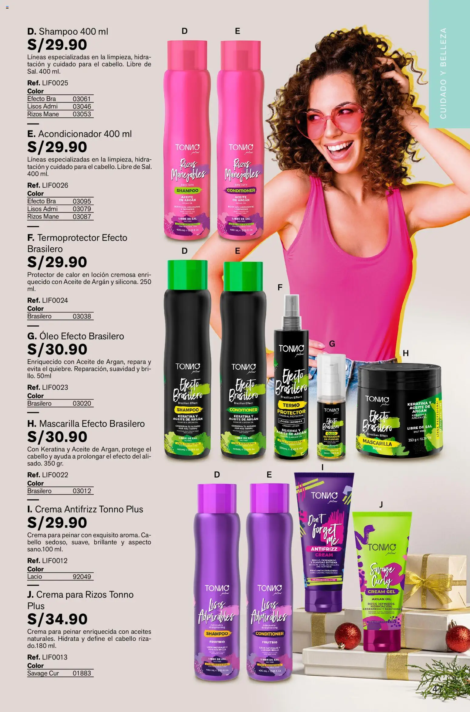 Catálogo Leonisa válido desde 13.11.2025 | Página: 47 | Productos: Shampoo, Acondicionador, Crema, Fragancia