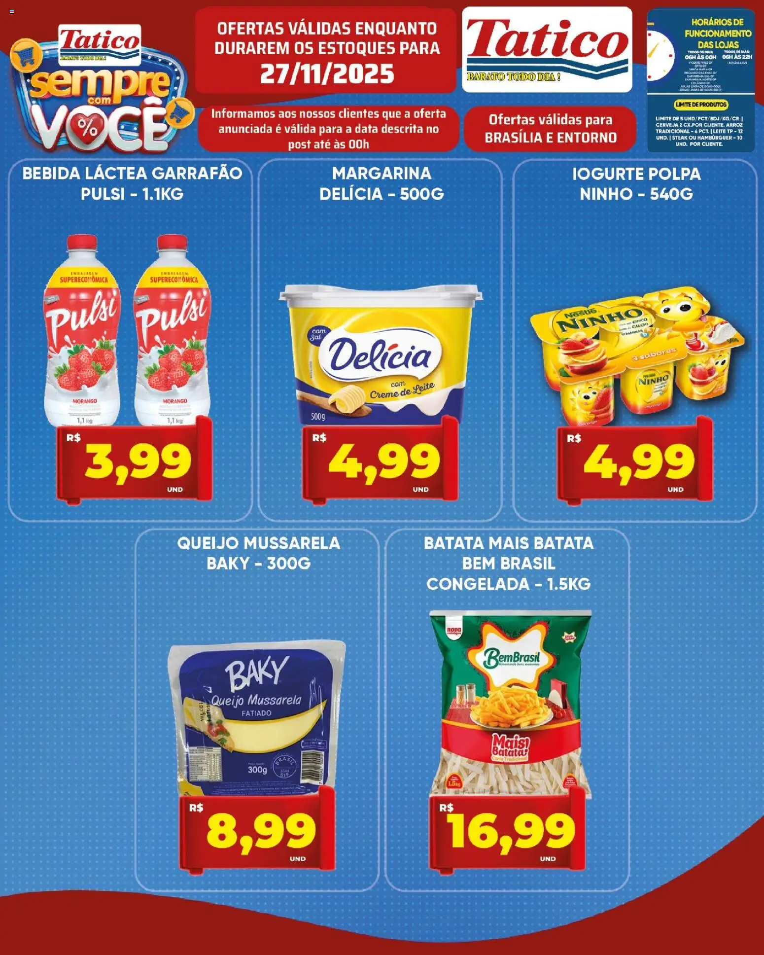 Tatico Folheto - válido de 27.11.2025 | Página: 15 | Produtos: Creme, Hambúrguer, Bebida, Batata