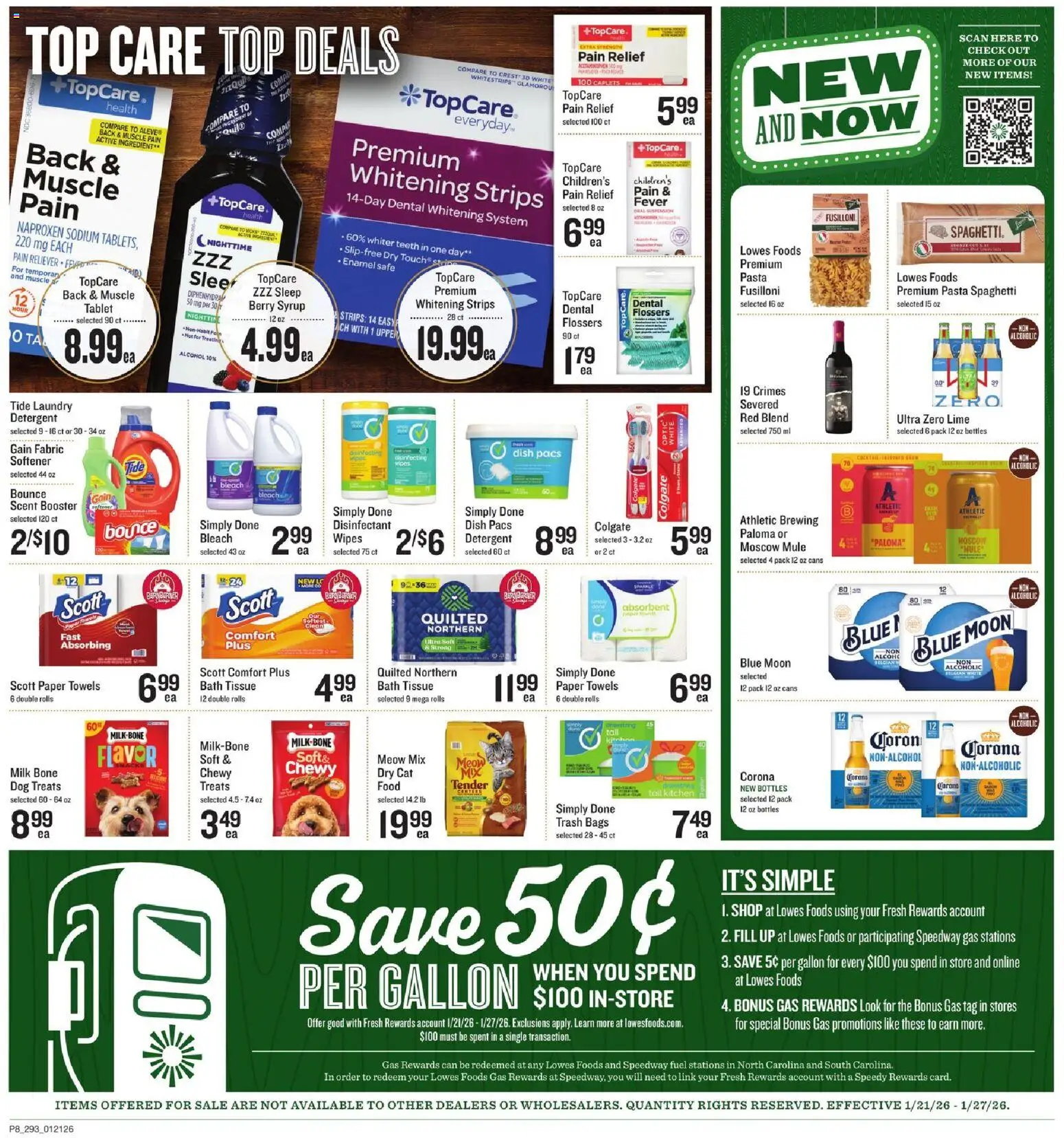 Lowes Foods Weekly Ad - SC - valid from 21.01.2026 | Page: 9 | Products: Safe, Bath, Dog Treats, Tablet