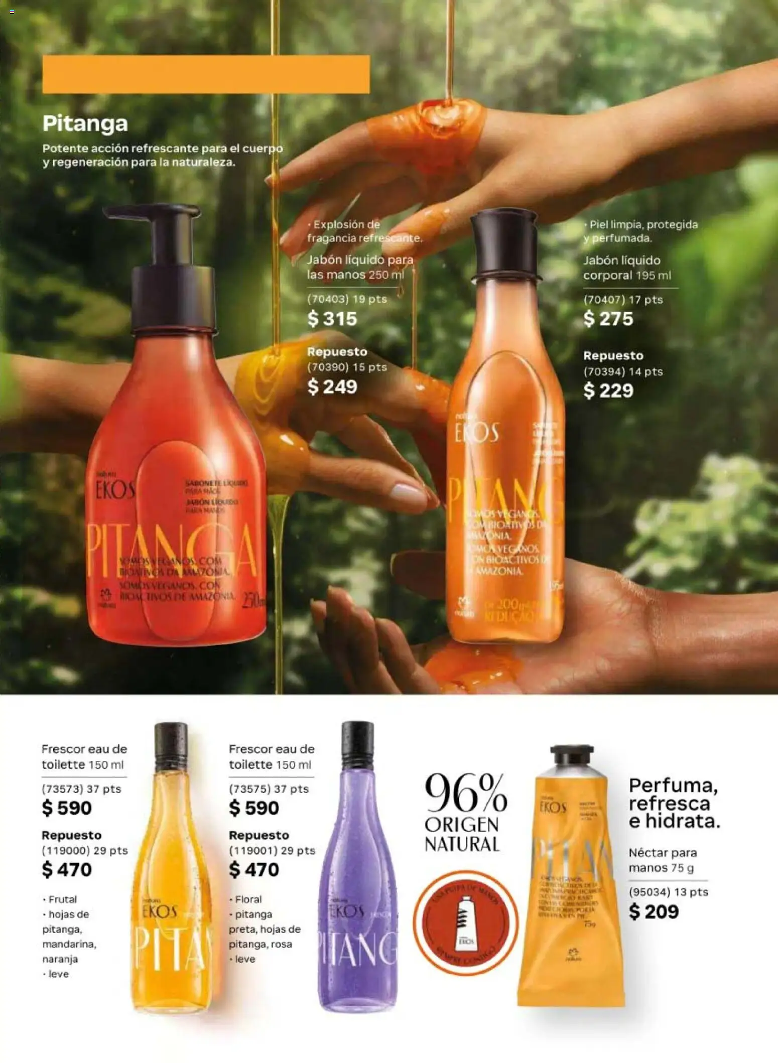 Nuevas ofertas de Natura válidas en toda la República Mexicana desde el 13.03.2026. ¡Encuentra las mejores ofertas en Natura campaña 5 2026! | Página: 117 | Productos: Jabón líquido, Plancha, Fragancia, Eau de toilette