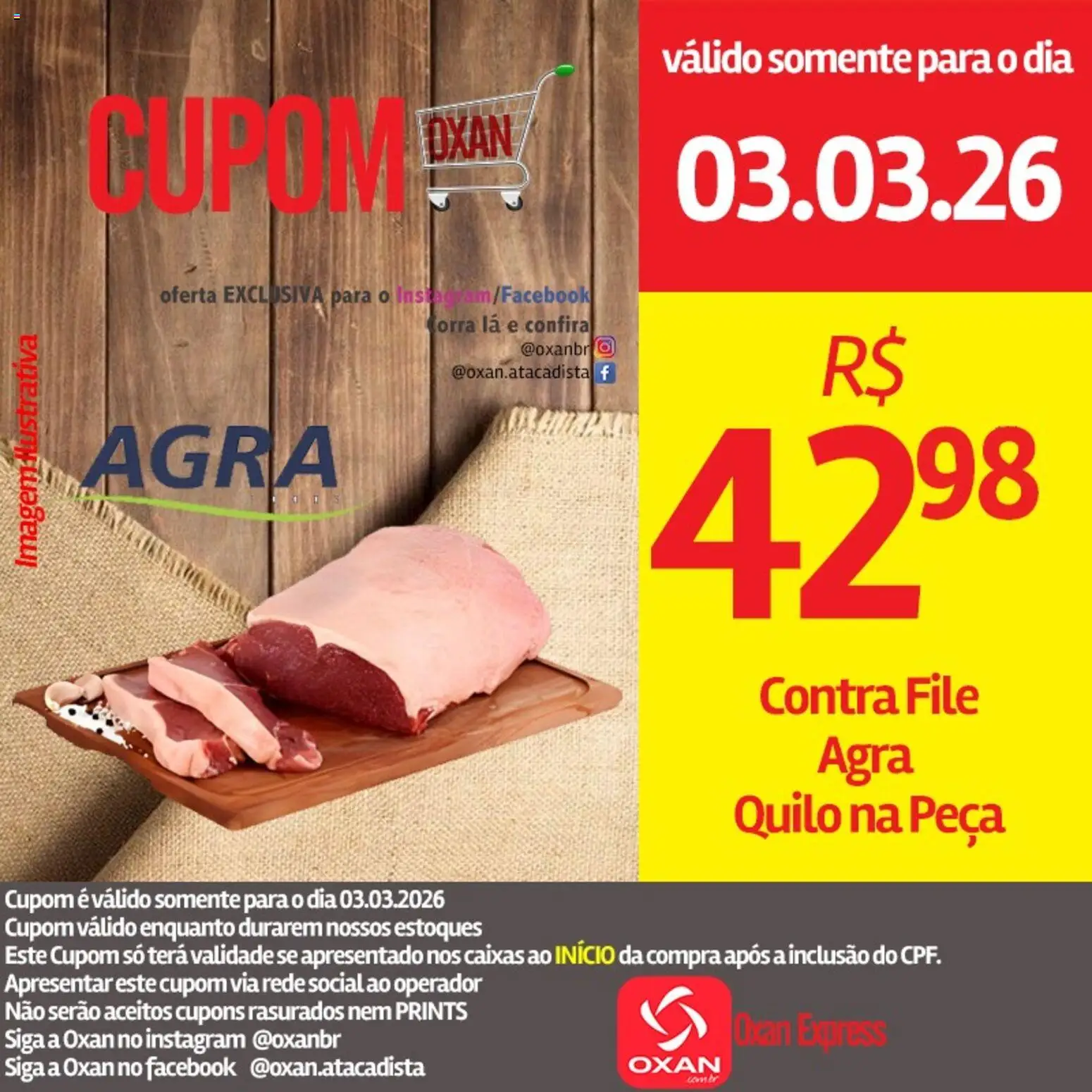 Oxan Atacadista Folheto - válido de 03.03.2026 | Página: 2 | Produtos: Contra filé