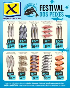 X Supermercados - Ofertas Festival dos Peixes - Pré-Visualização do folheto da loja X Supermercados, válido de 14.02.2026 | Página: 1