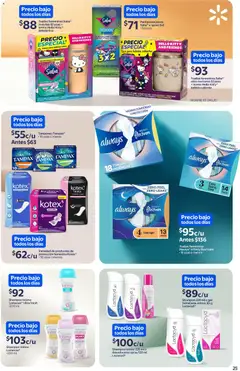 Vista previa de Walmart folleto, nuevo folleto de la tienda, válido en México a partir del 11.02.2026 | Página: 25 | Productos: Taza, Protectores diarios, Tampones, Termo