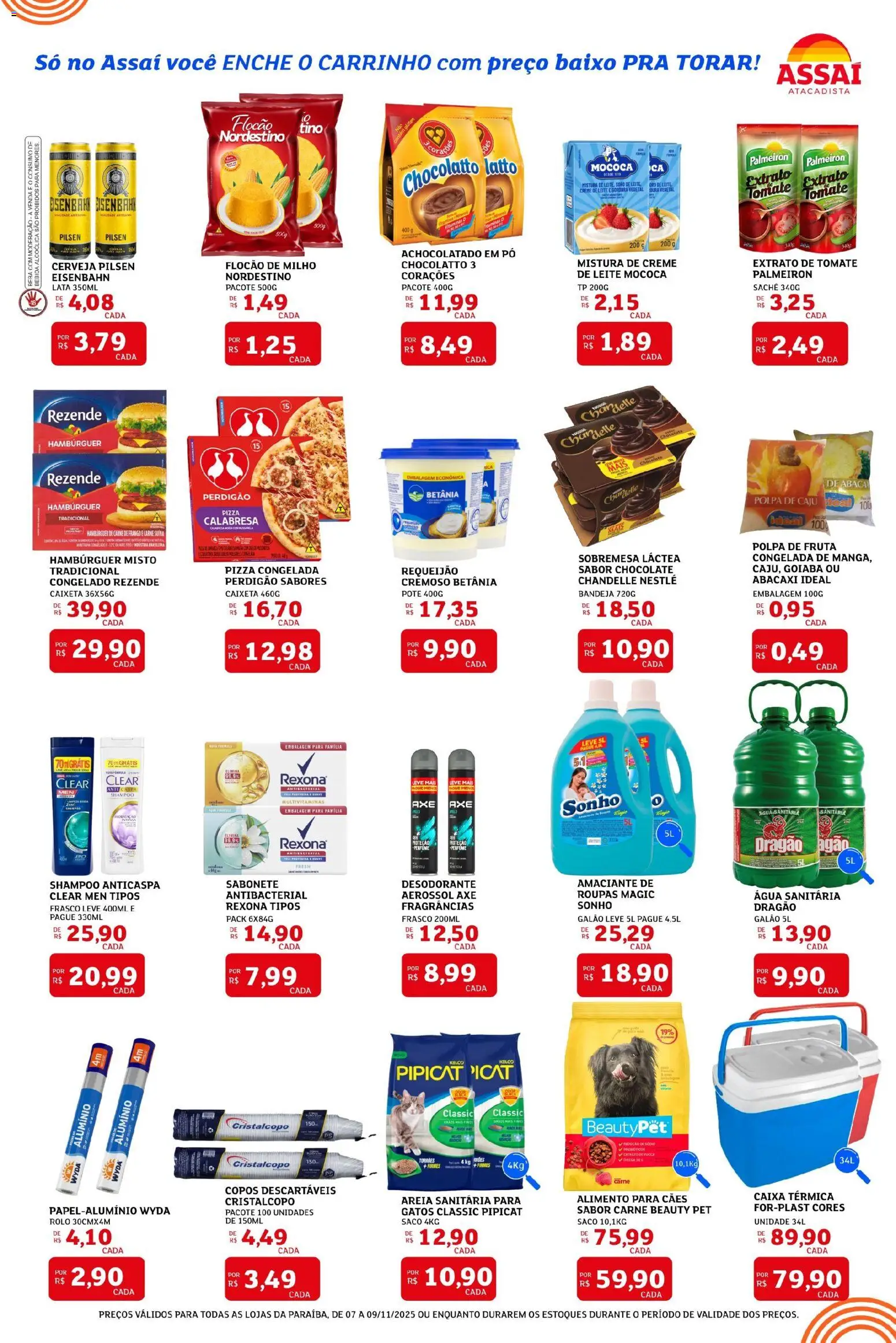 Assaí Atacadista Folheto - válido de 07.11.2025 | Página: 2 | Produtos: Rolo, Caixa, Bandeja, Amaciante