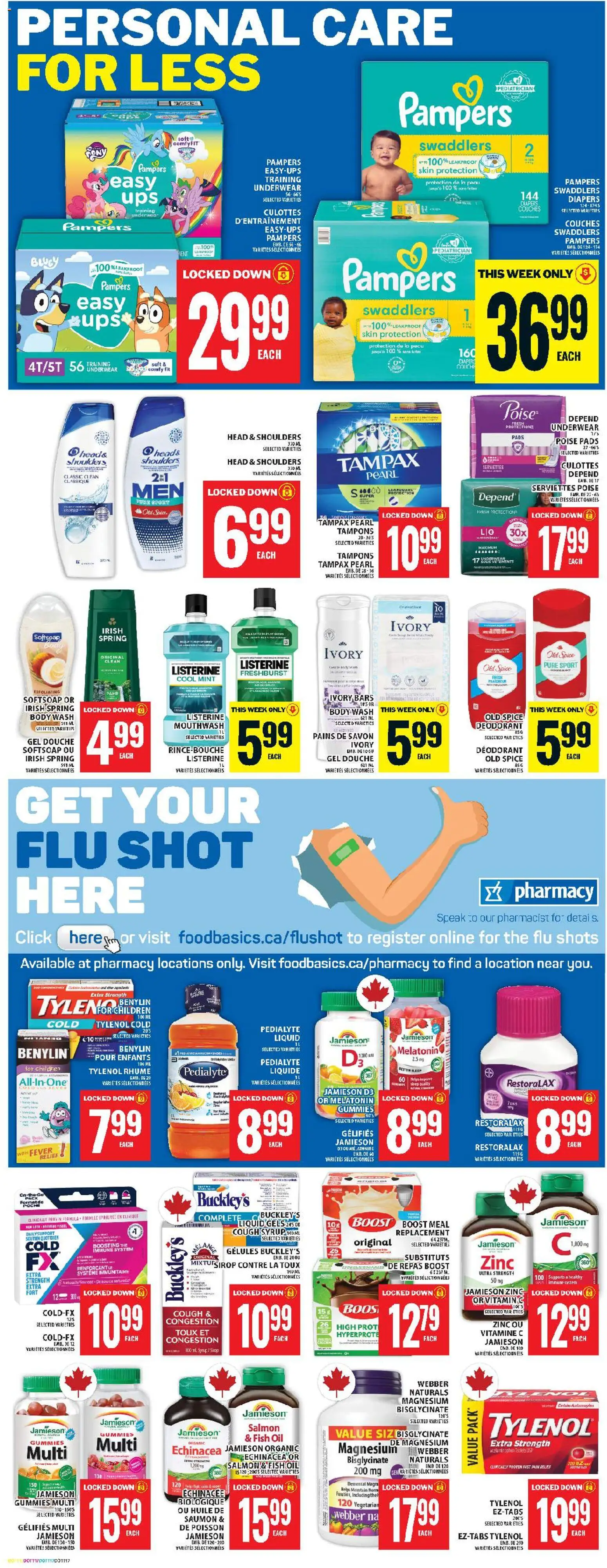 Food Basics flyer valid from 11.12.2025 | Page: 21 | Products: Body wash, Deodorant, Mouthwash, Oil