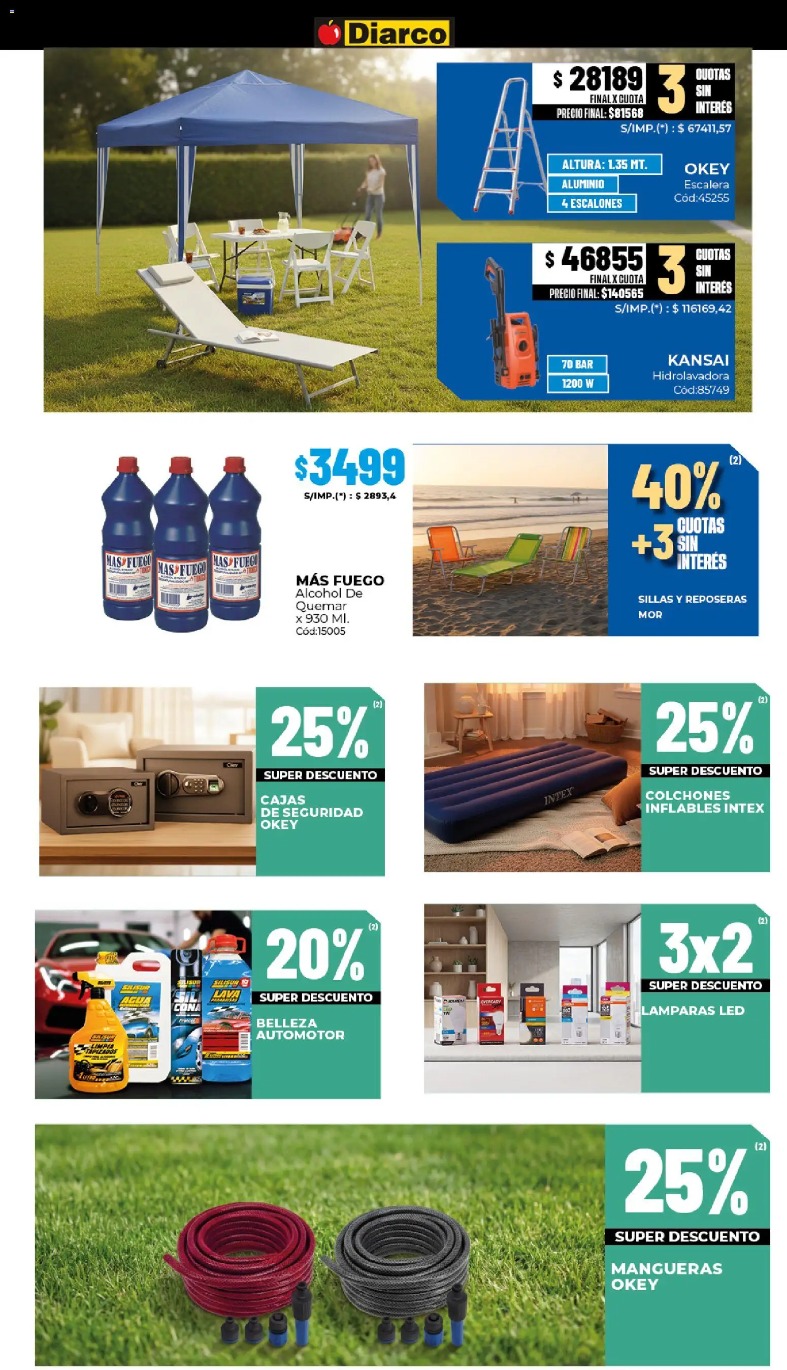 Diarco - Ofertas Sur │ válido desde el 20.04.2026 | Página: 20 | Productos: Escalera, Agua, Hidrolavadora