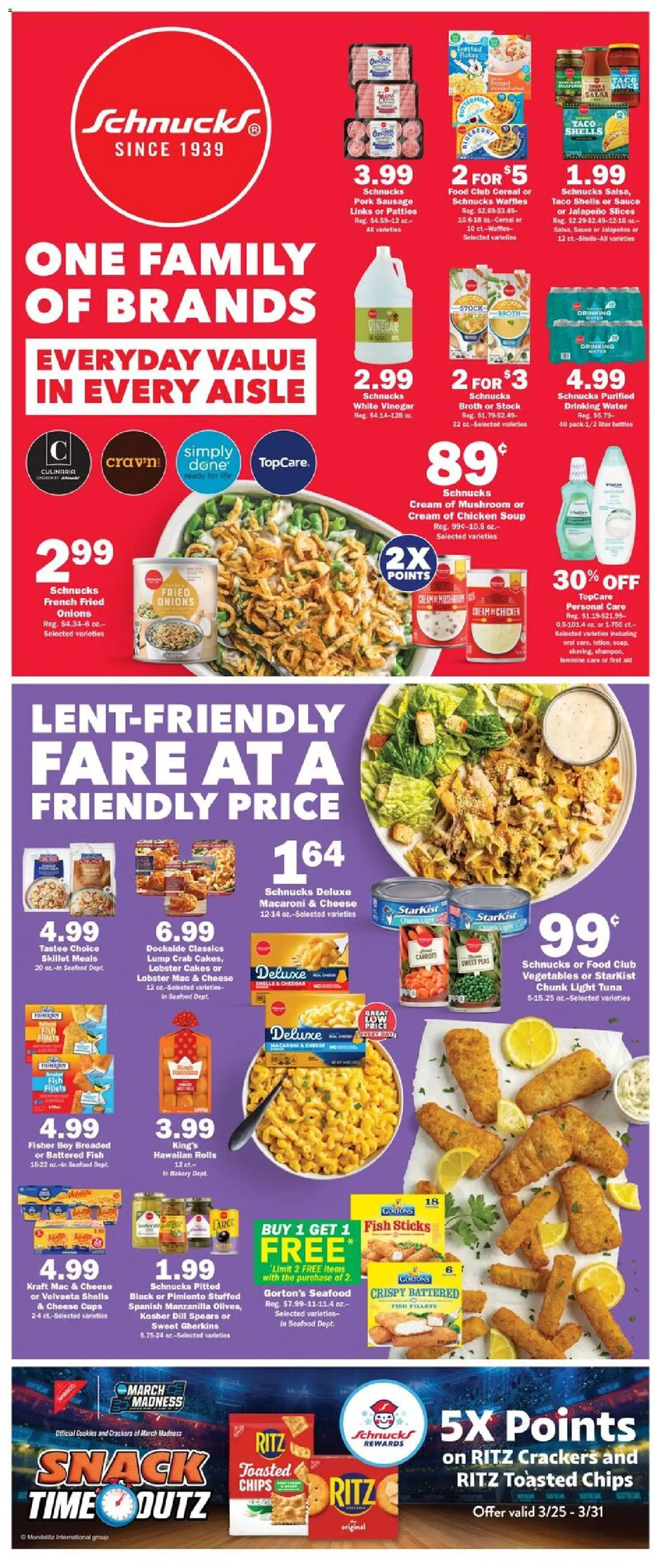 Schnucks Weekly Print Ad - MO - valid from 25.03.2026 | Page: 2 | Products: Vinegar, Fish, Cookies, Dill