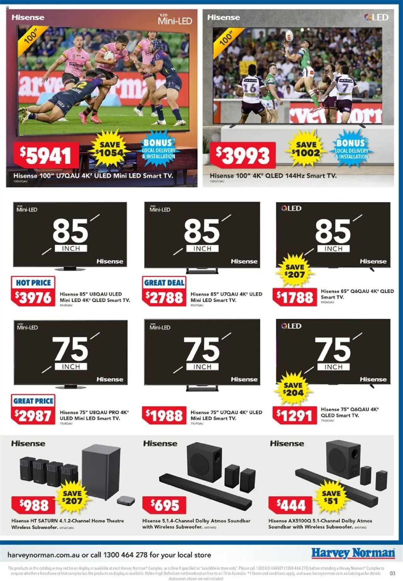 Harvey Norman catalogue - valid from 18.09.2025 | Page: 3 | Products: Tv