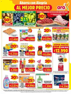 Ara - Ahorra con ofertas en productos de la canasta familiar -  Vista previa de la revista de la tienda Ara valido desde el 14.08.2025