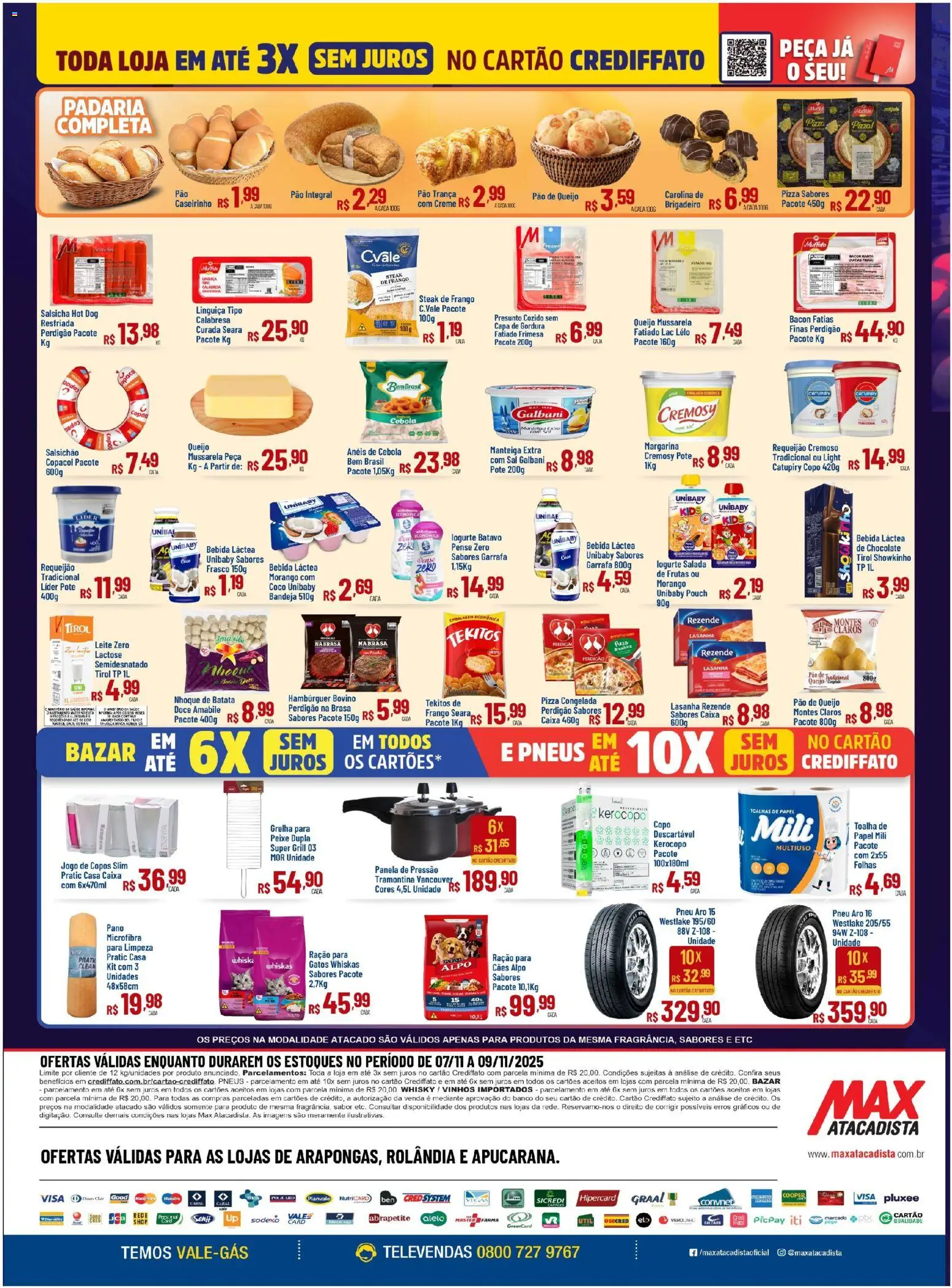 Max Atacadista Folheto - válido de 07.11.2025 | Página: 4 | Produtos: Coco, Linguiça, Panela de pressão, Margarina