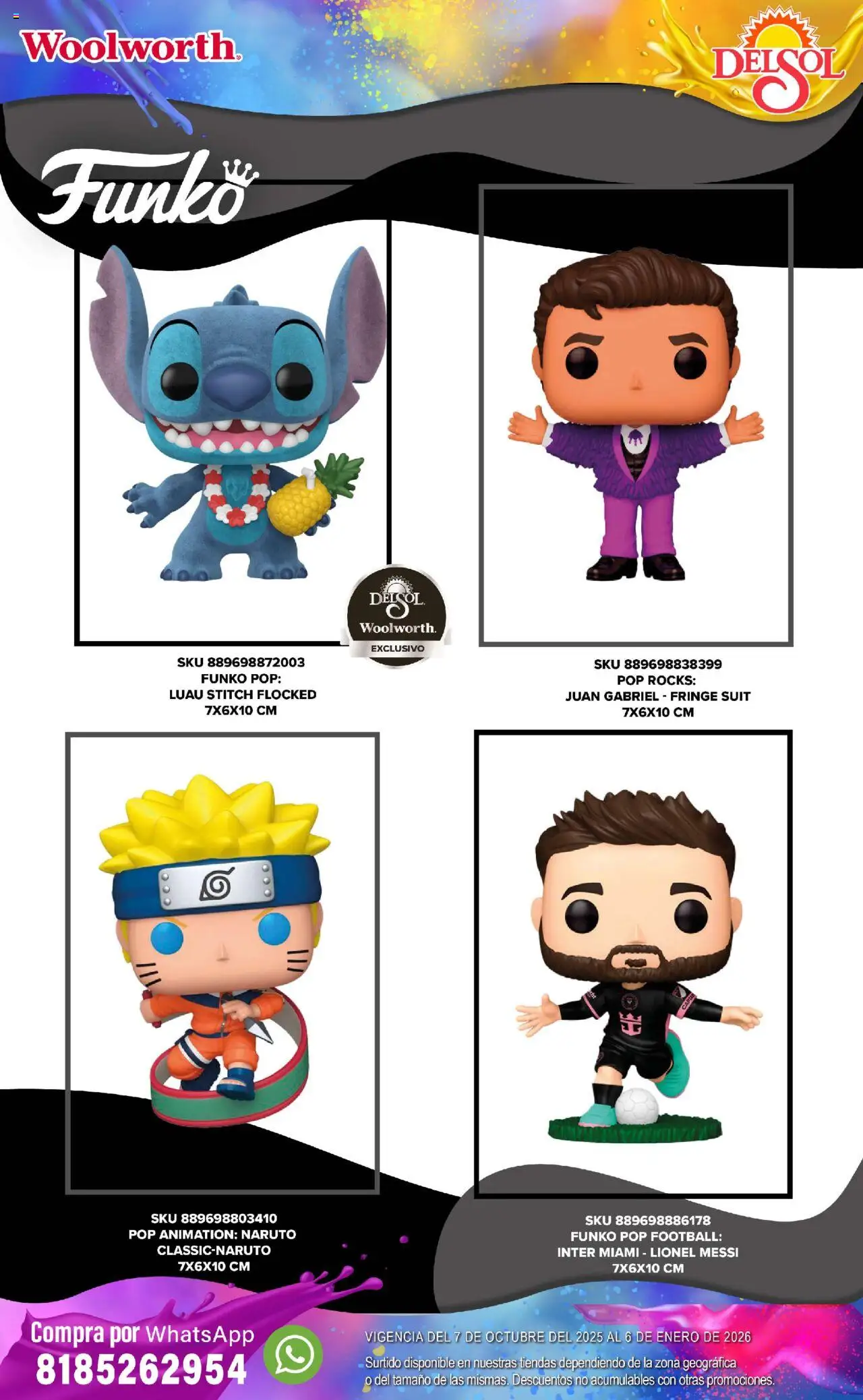 Nuevas ofertas de Del Sol y Woolworth válidas en toda la República Mexicana desde el 07.10.2025. ¡Encuentra las mejores ofertas en Del Sol y Woolworth - Catálogo Castillo Del Juguete! | Página: 121