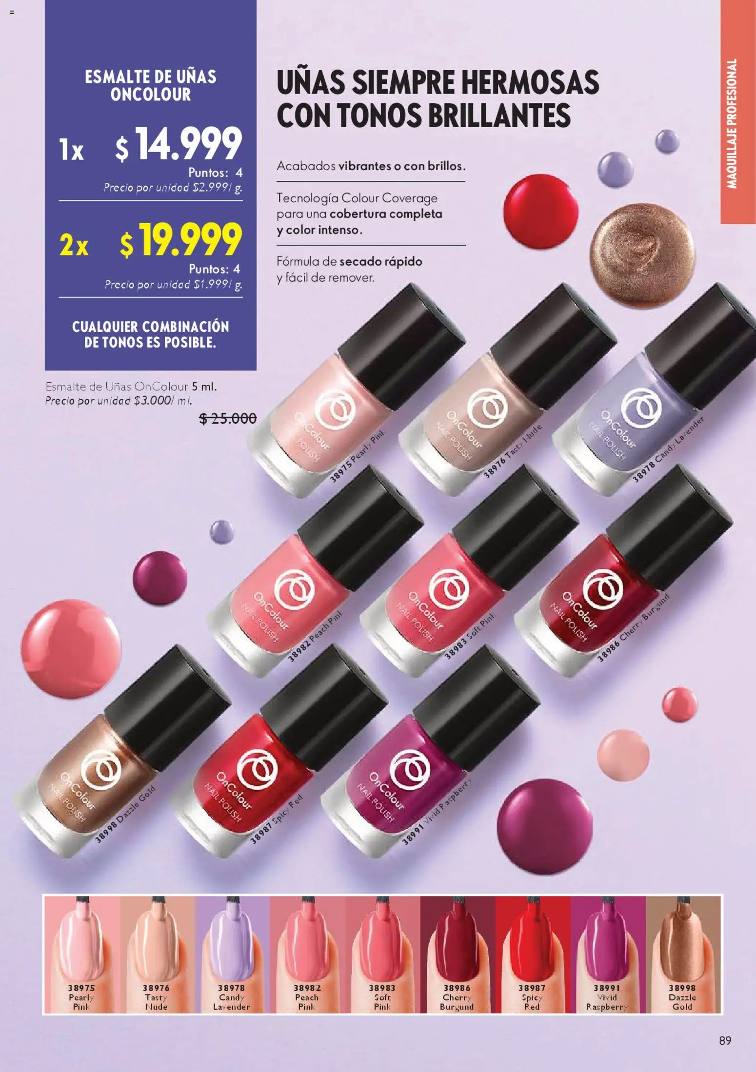 Oriflame revista - valida desde el 07.03.2026 | Página: 97 | Productos: Maquillaje, Esmalte de uñas, Combinación