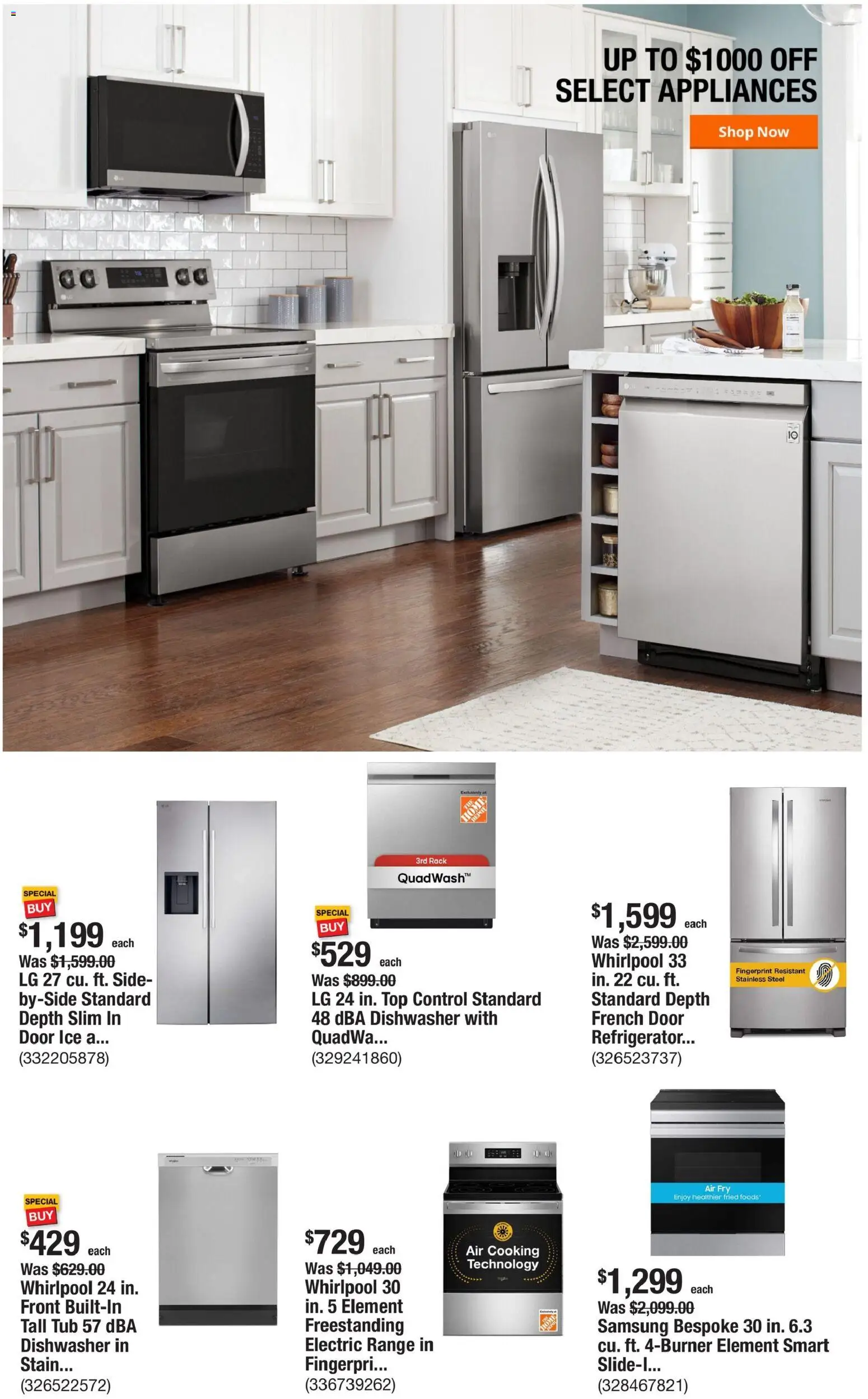 Home Depot Weekly Ad - PA - valid from 22.01.2026 | Page: 5 | Products: Refrigerator, Dishwasher