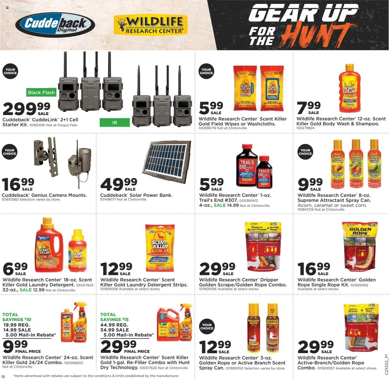 Mills Fleet Farm Gear Up For the Hunt - valid from 14.08.2025 | Page: 18 | Products: Detergent, Body Wash, Starter, Camera