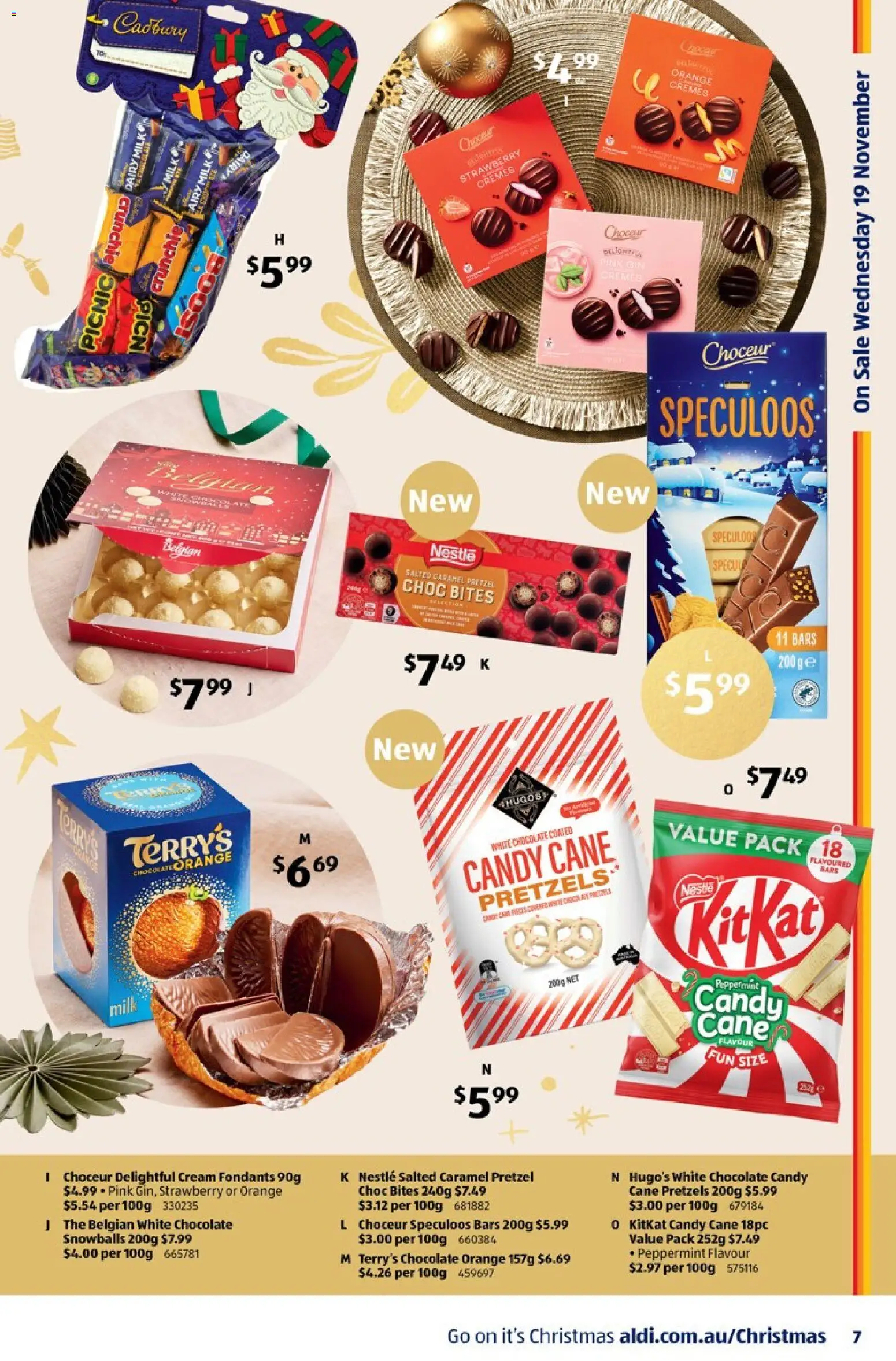 Aldi catalogue - valid from 19.11.2025 | Page: 7 | Products: Dairy, Chocolate, Cream, Pretzels