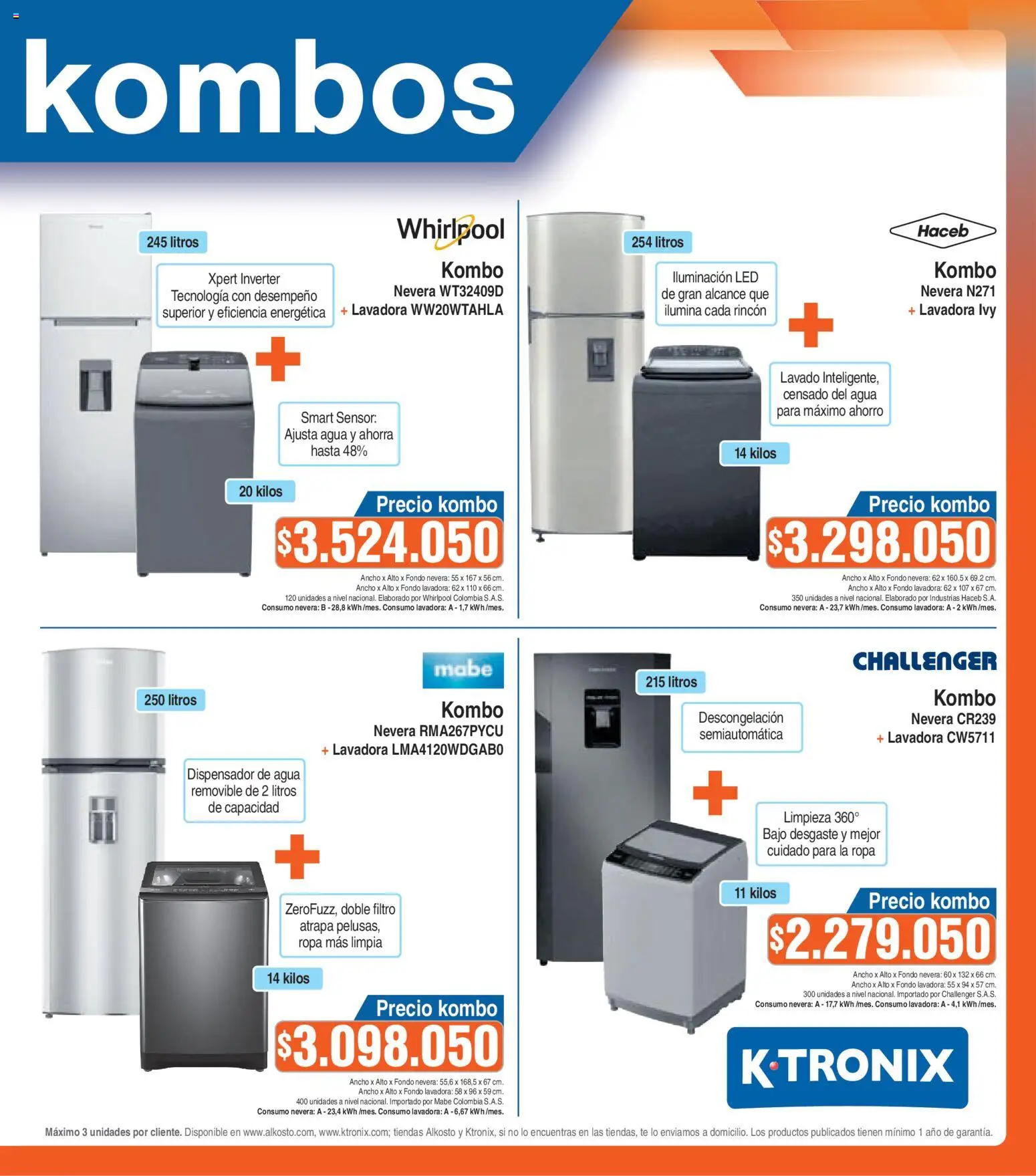 Alkosto revista - valida desde el 14.03.2026 | Página: 13 | Productos: Agua, Té, Ropa, Dispensador