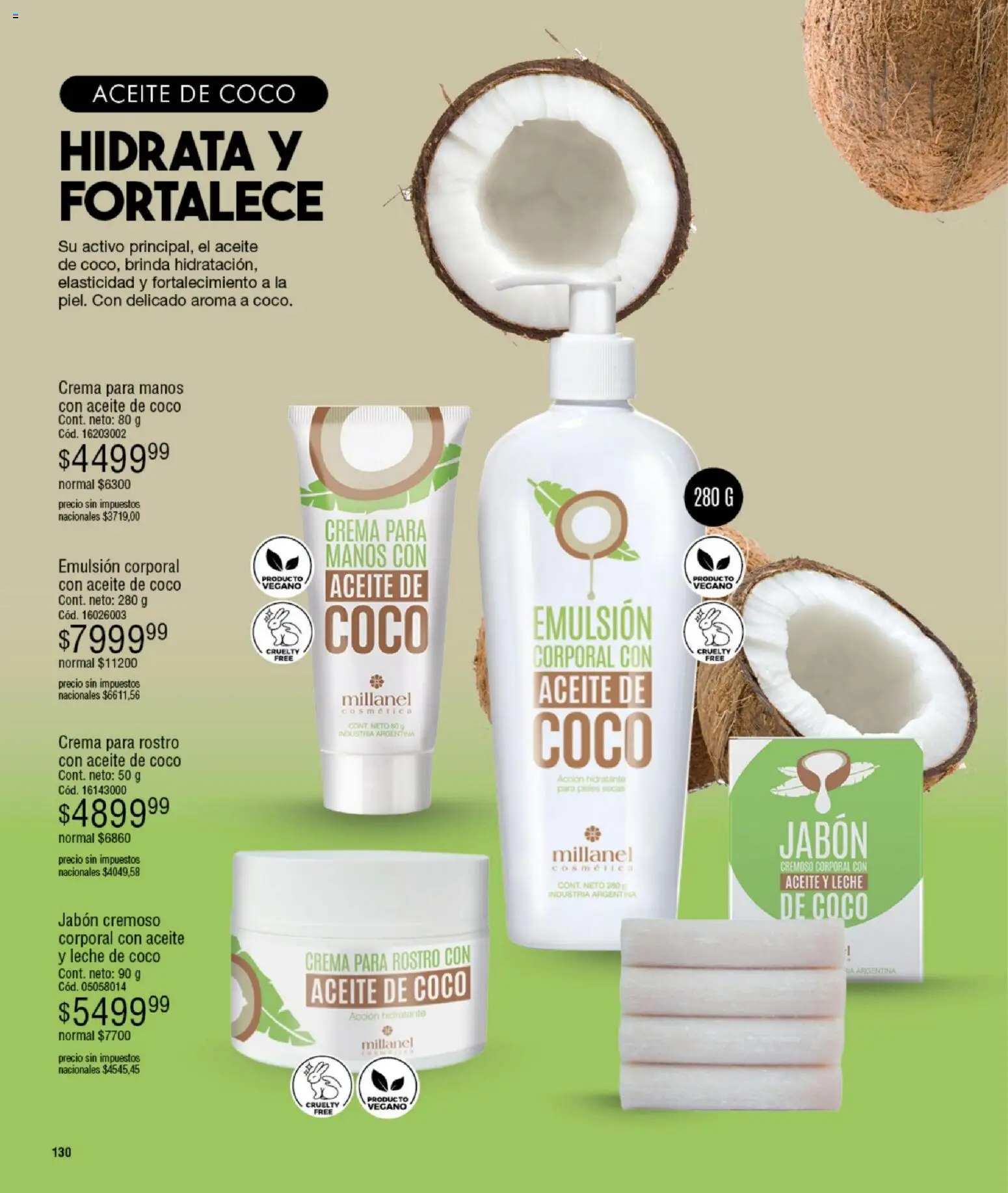 Millanel - Catálogo │ válido desde el 08.12.2025 | Página: 154 | Productos: Aceite, Jabón, Emulsión, Leche